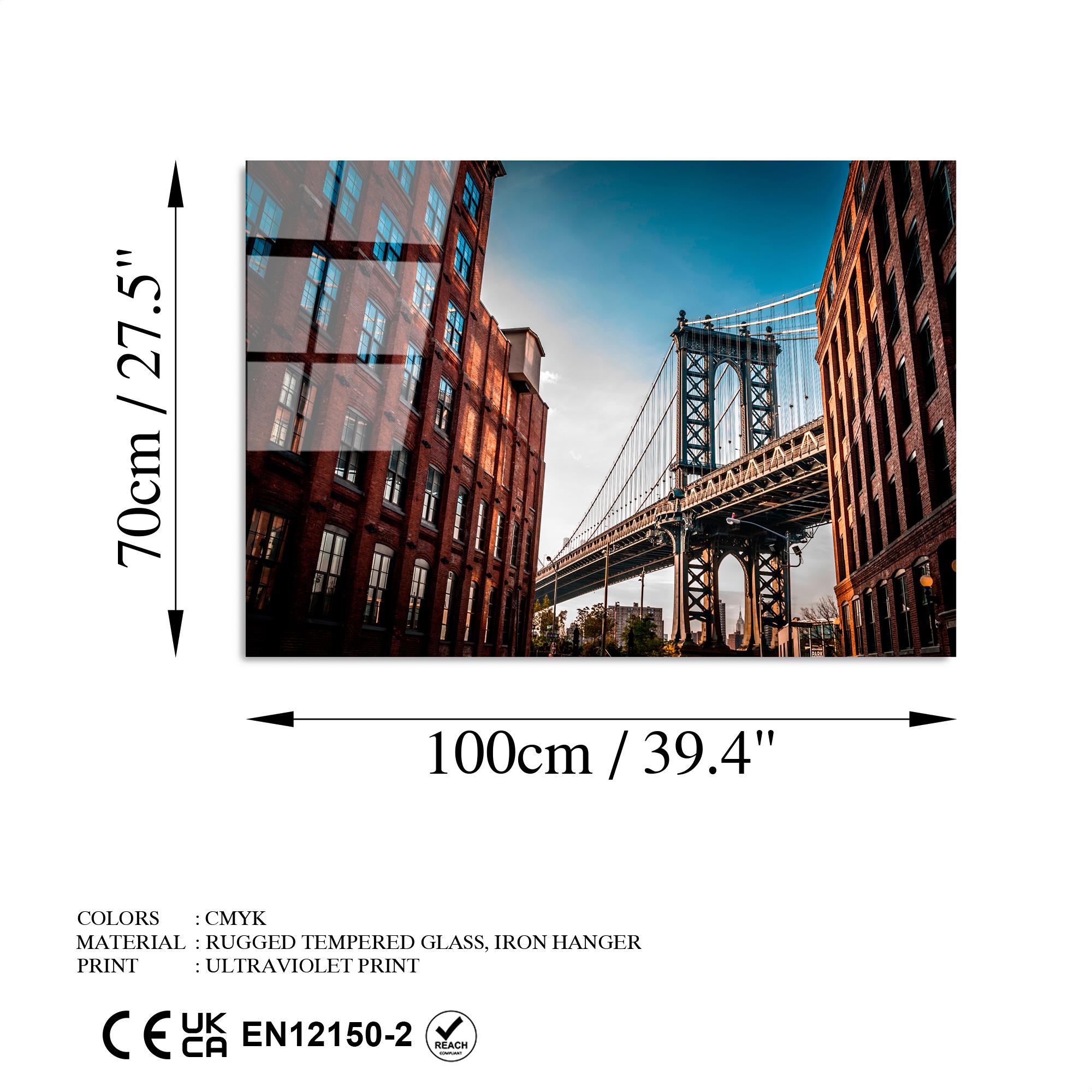 UV-042 Baskılı Cam Dikdörtgen Duvar Tablosu | ByLamp