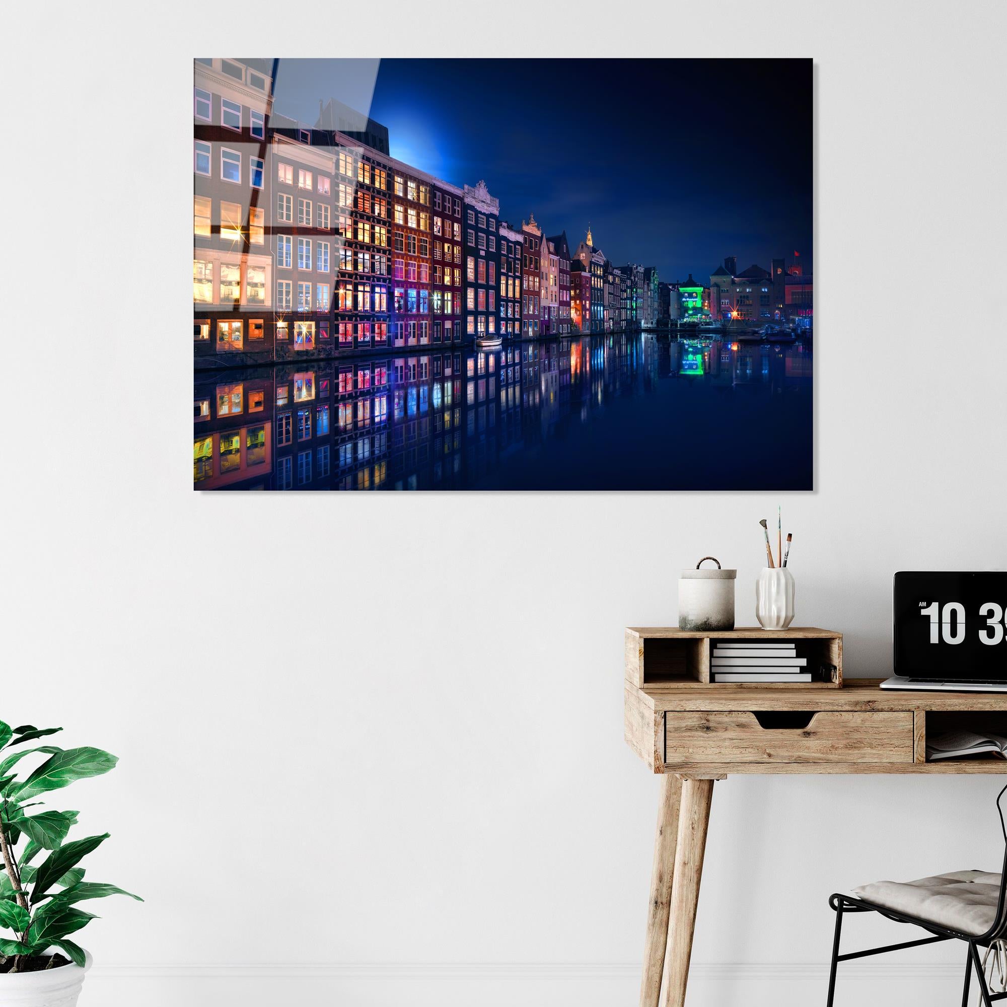 UV-043 Baskılı Cam Dikdörtgen Duvar Tablosu | ByLamp