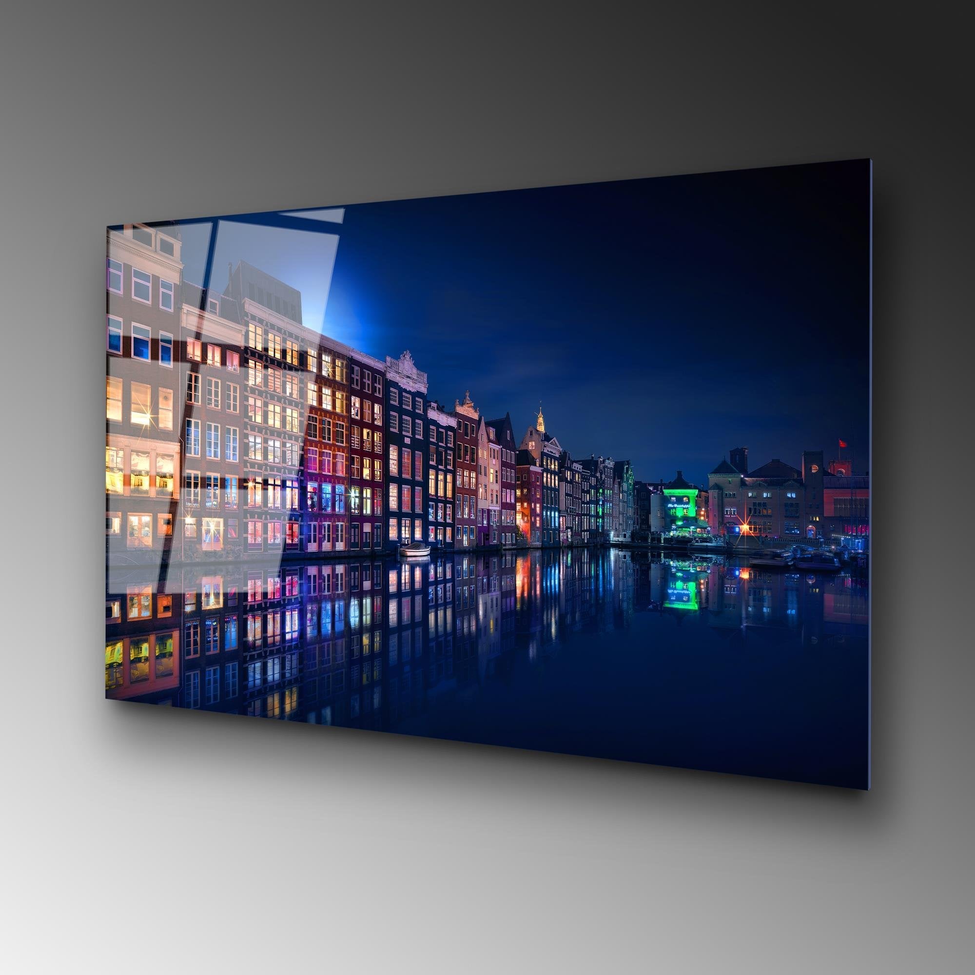 UV-043 Baskılı Cam Dikdörtgen Duvar Tablosu | ByLamp