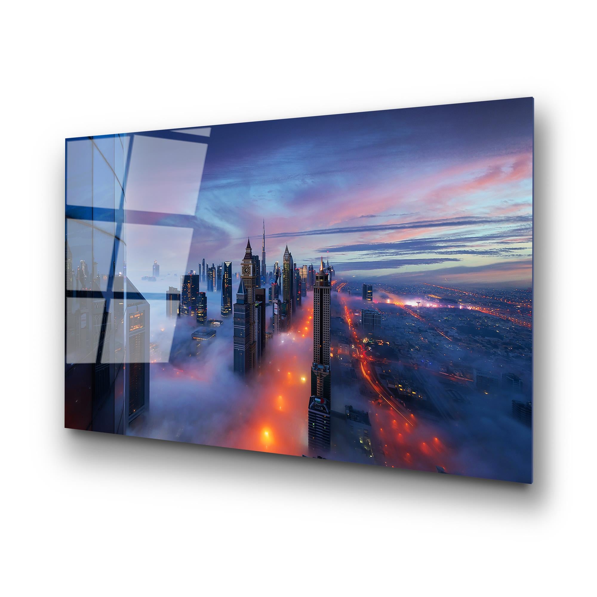 UV-045 Baskılı Cam Dikdörtgen Duvar Tablosu | ByLamp