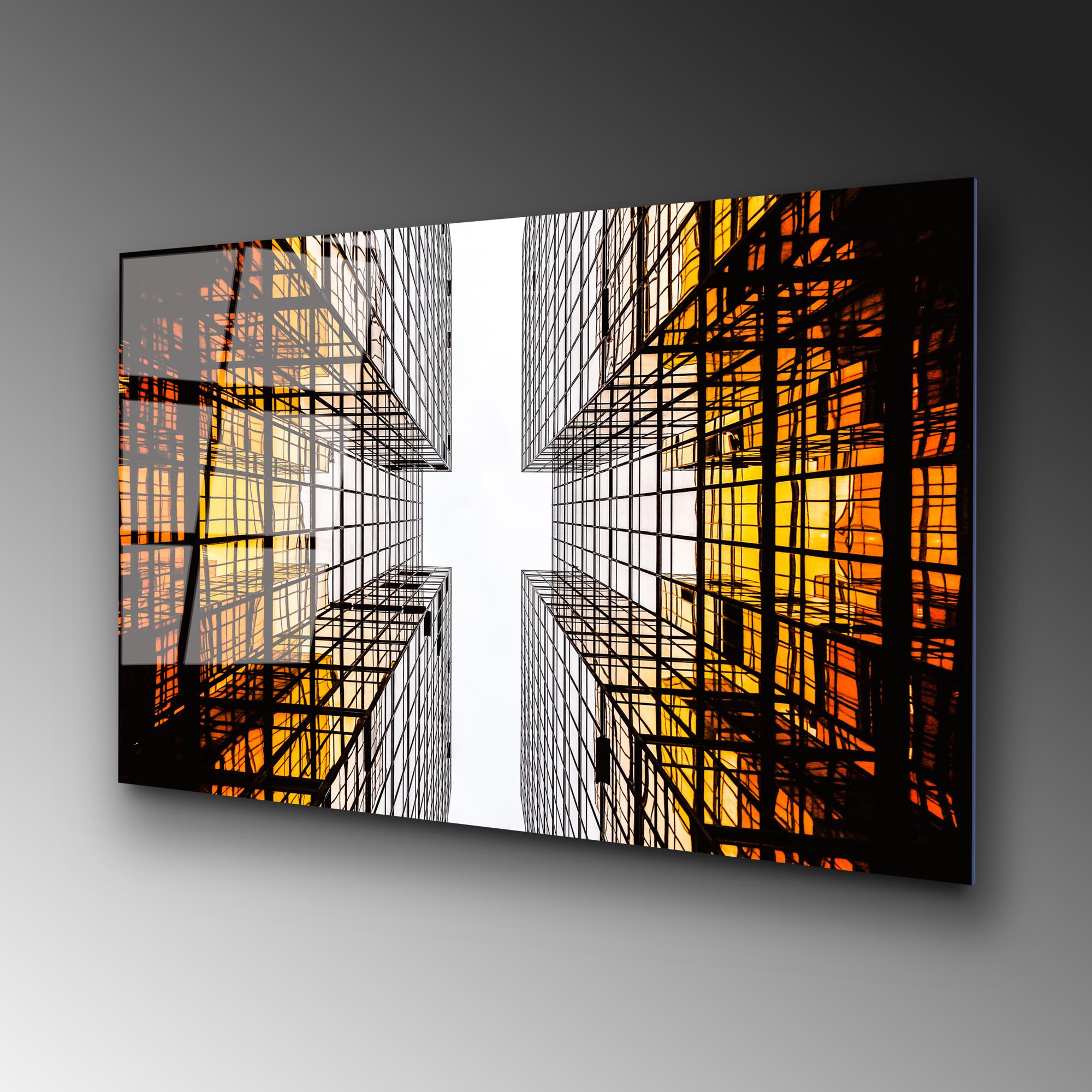 UV-047 Baskılı Cam Dikdörtgen Duvar Tablosu | ByLamp