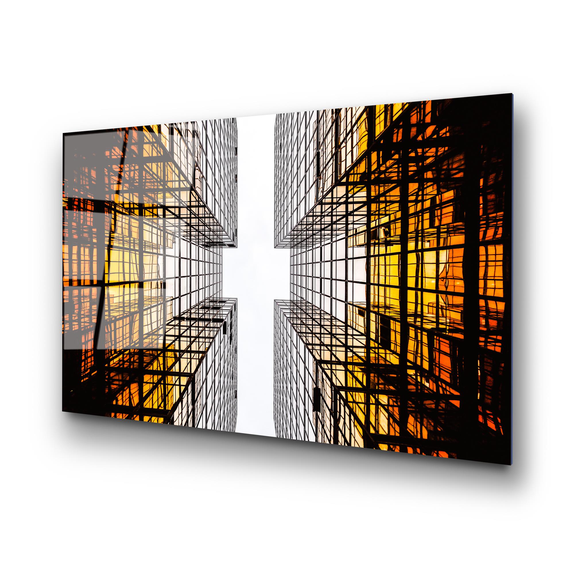 UV-047 Baskılı Cam Dikdörtgen Duvar Tablosu | ByLamp