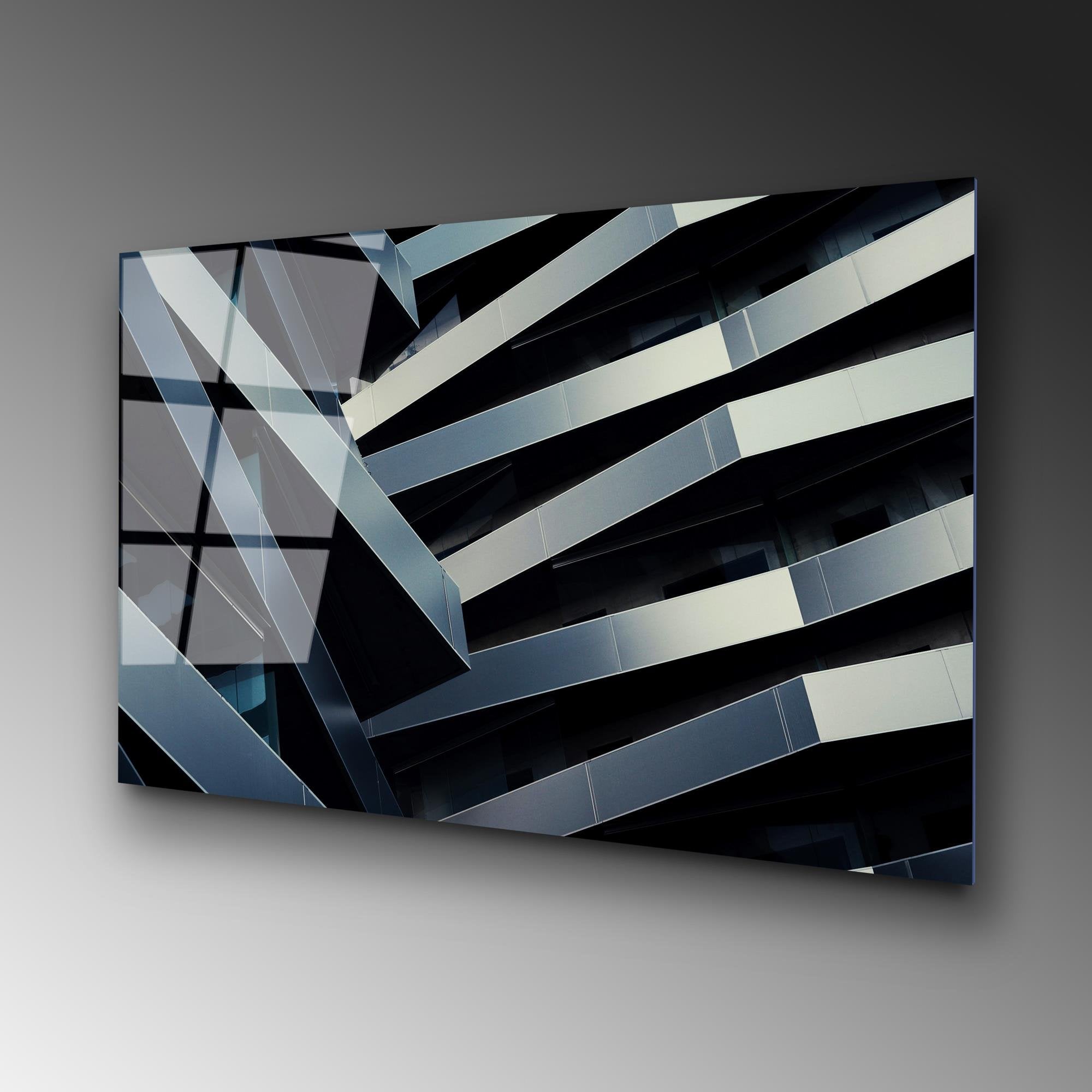 UV-048 Baskılı Cam Dikdörtgen Duvar Tablosu | ByLamp