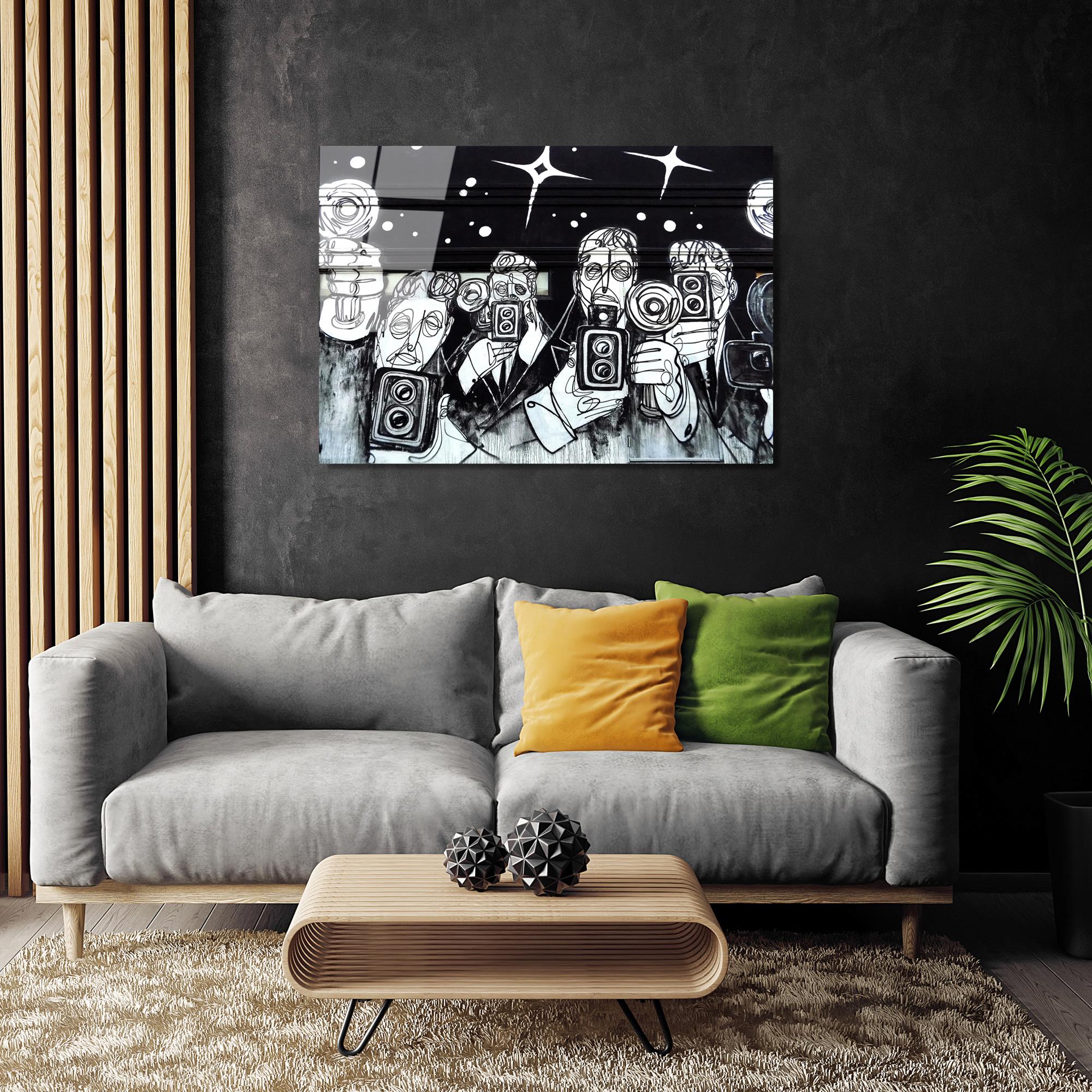 UV-051 Baskılı Cam Dikdörtgen Duvar Tablosu | ByLamp