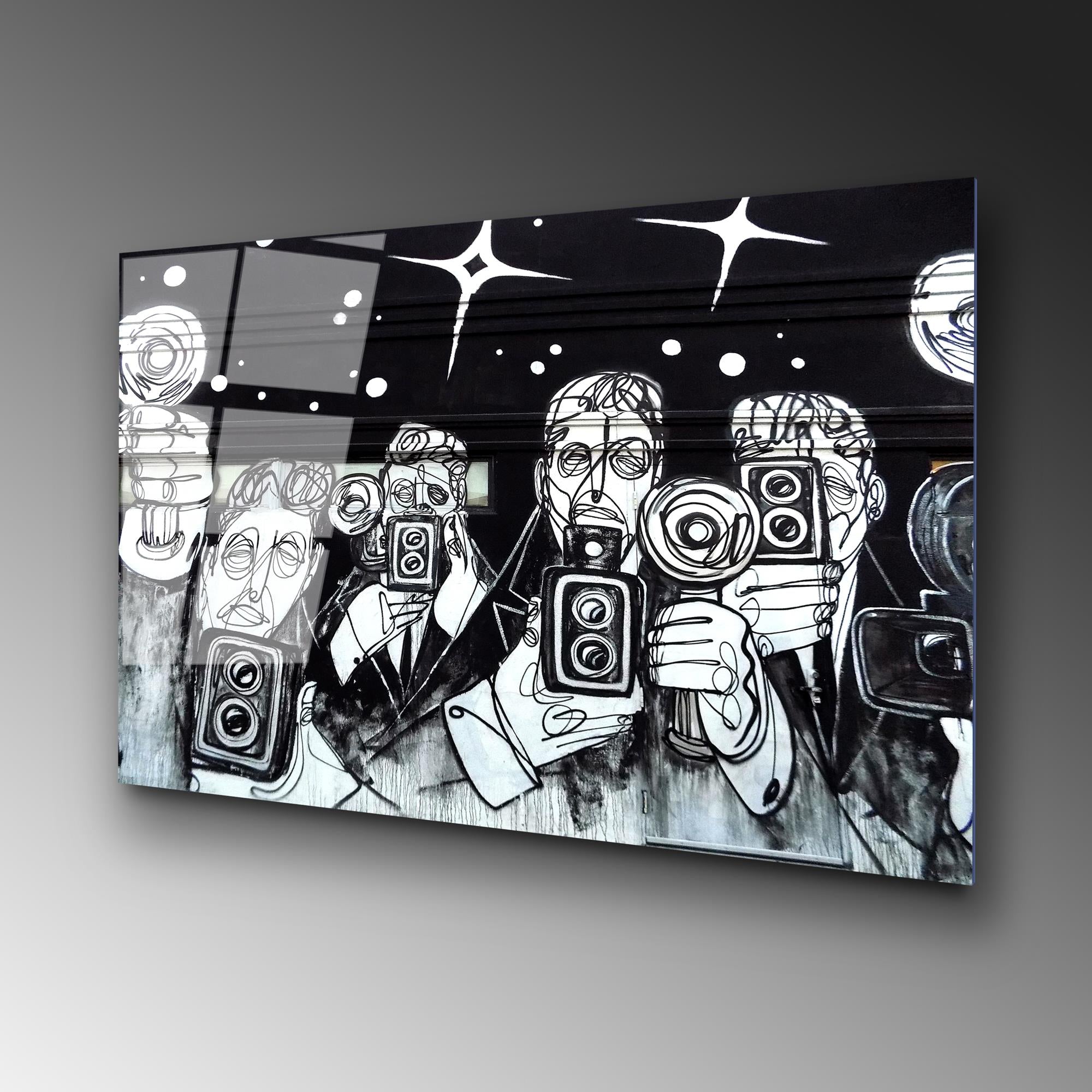 UV-051 Baskılı Cam Dikdörtgen Duvar Tablosu | ByLamp