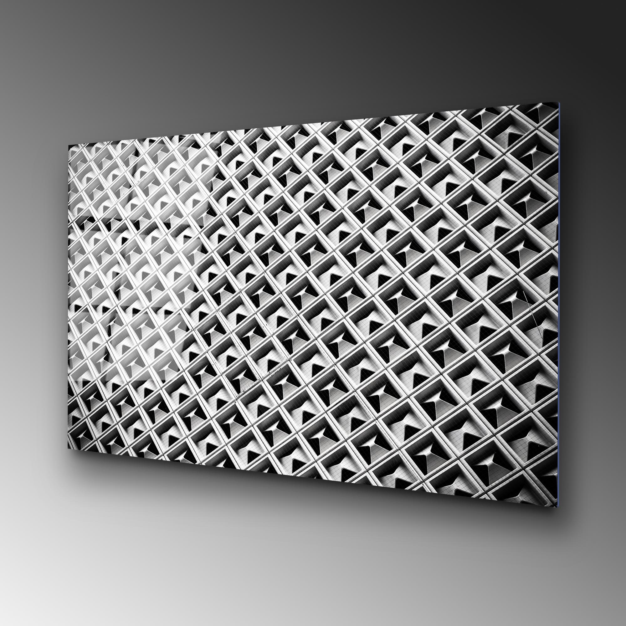 UV-053 Baskılı Cam Dikdörtgen Duvar Tablosu | ByLamp