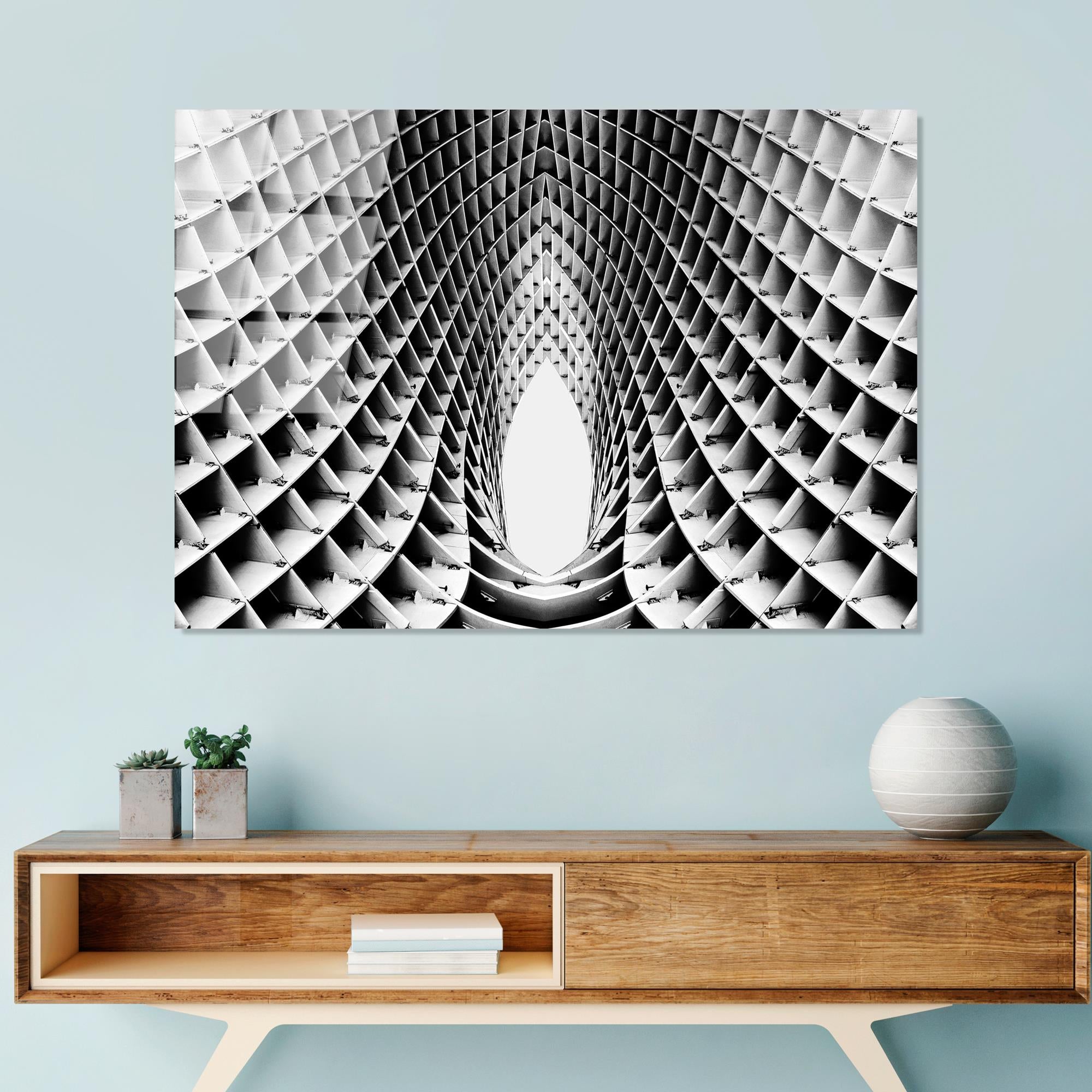 UV-056 Baskılı Cam Dikdörtgen Duvar Tablosu | ByLamp