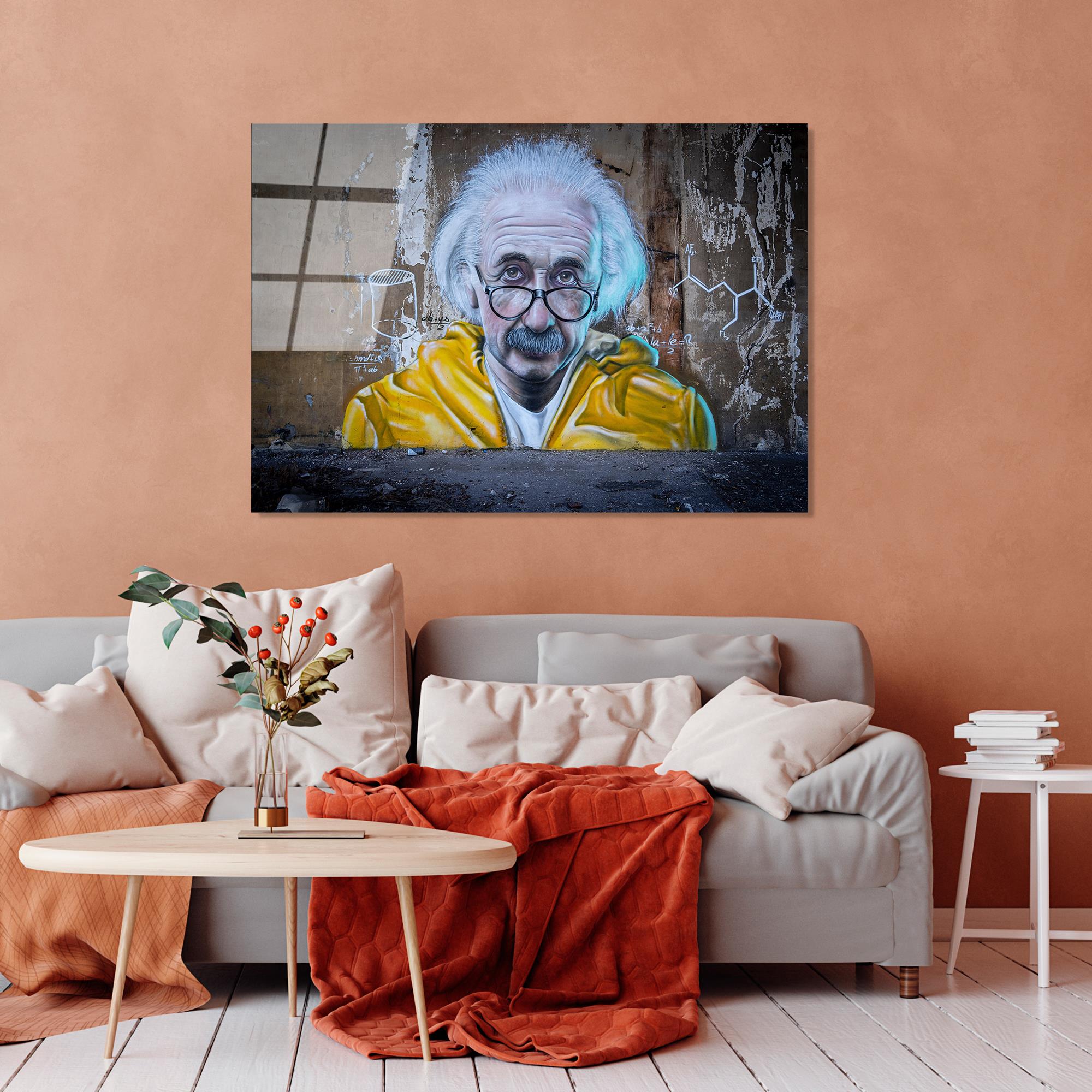 UV-057 Baskılı Cam Dikdörtgen Duvar Tablosu | ByLamp