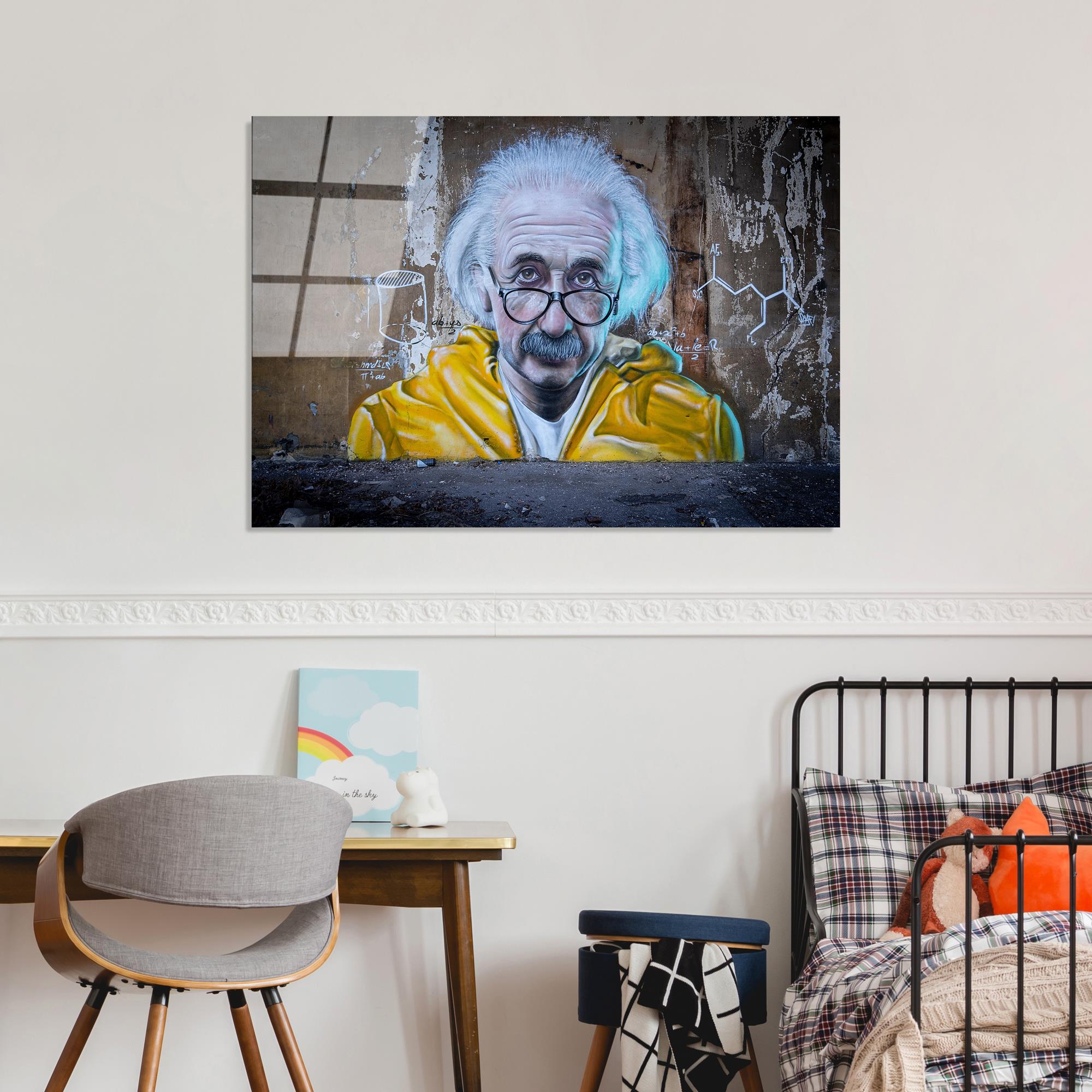 UV-057 Baskılı Cam Dikdörtgen Duvar Tablosu | ByLamp