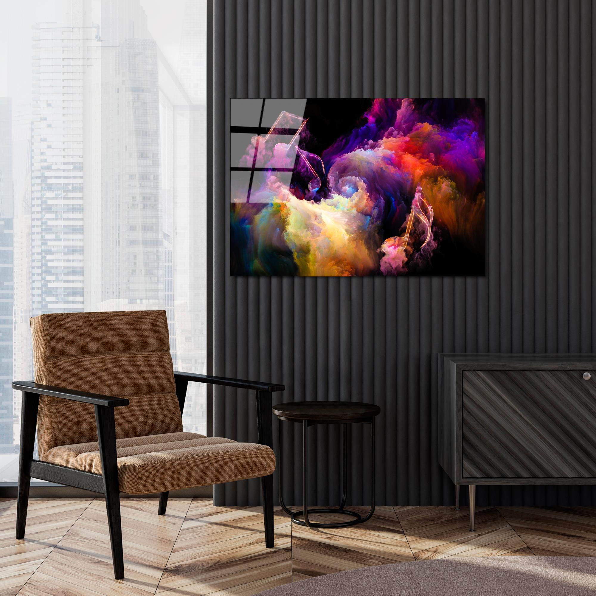 UV-060 Baskılı Cam Dikdörtgen Duvar Tablosu | ByLamp