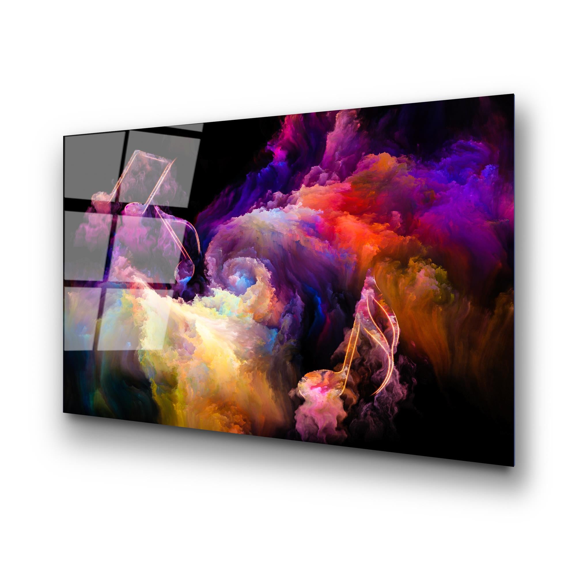 UV-060 Baskılı Cam Dikdörtgen Duvar Tablosu | ByLamp