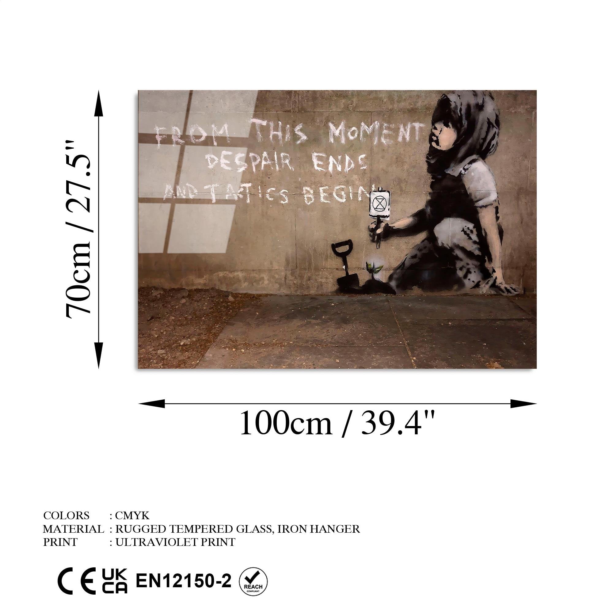 UV-061 Baskılı Cam Dikdörtgen Duvar Tablosu | ByLamp