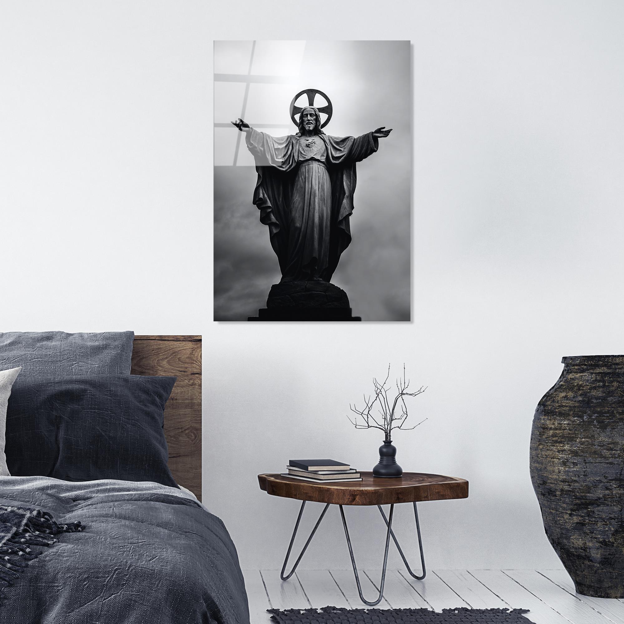 UV-066 Baskılı Cam Dikdörtgen Duvar Tablosu | ByLamp