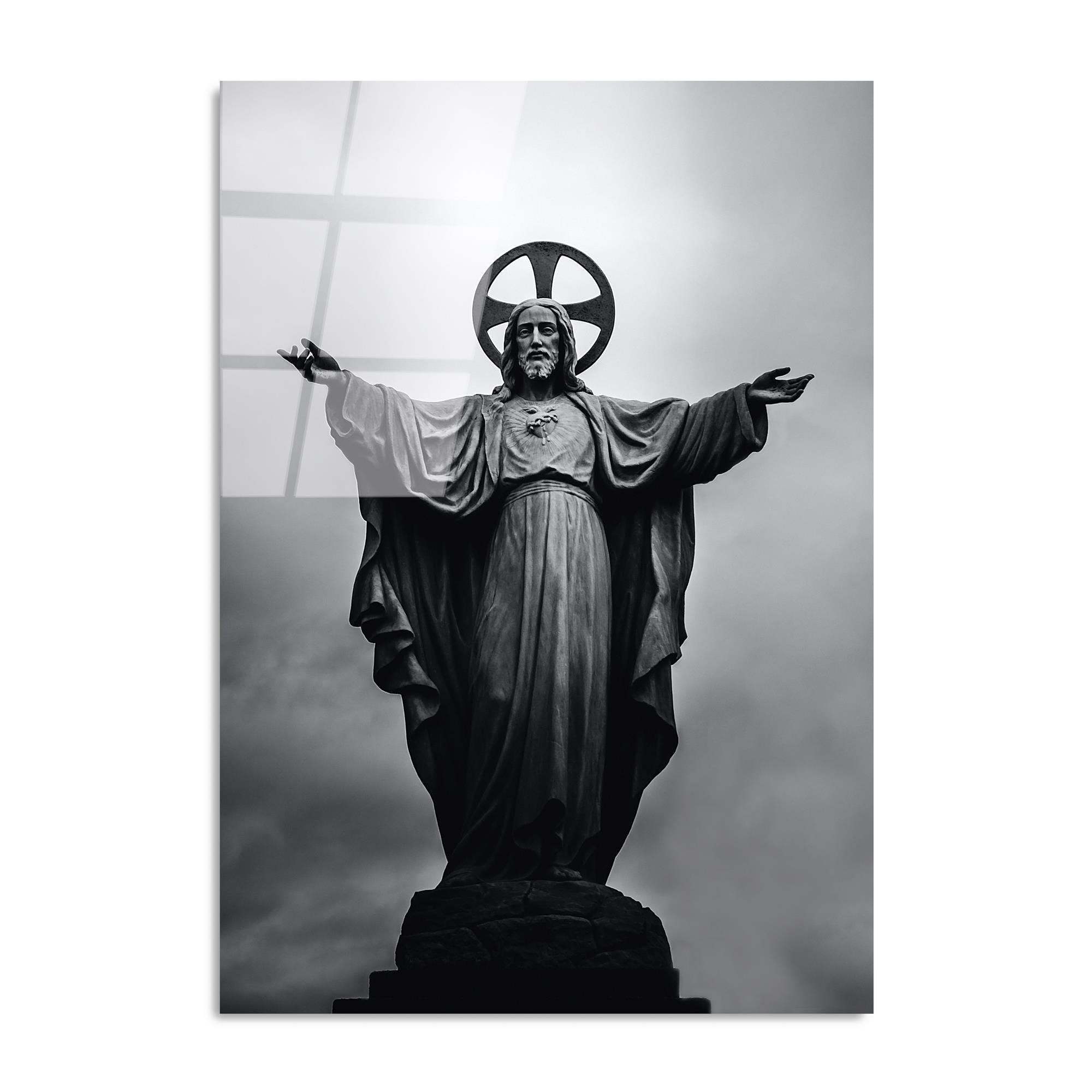 UV-066 Baskılı Cam Dikdörtgen Duvar Tablosu | ByLamp