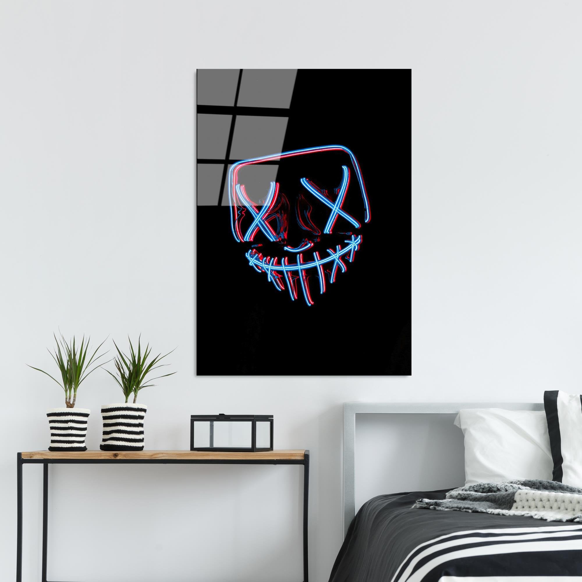 UV-068 Baskılı Cam Dikdörtgen Duvar Tablosu | ByLamp