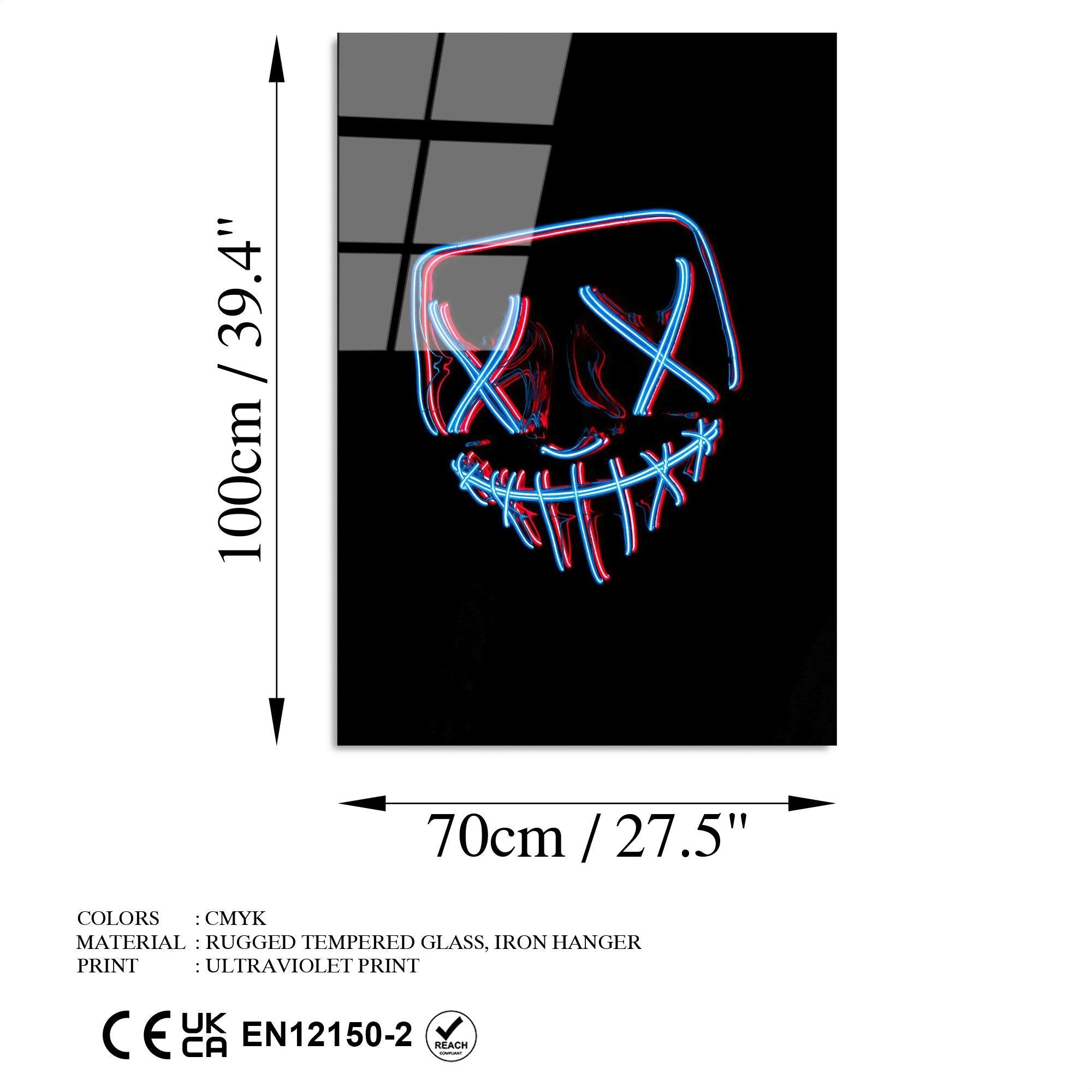 UV-068 Baskılı Cam Dikdörtgen Duvar Tablosu | ByLamp