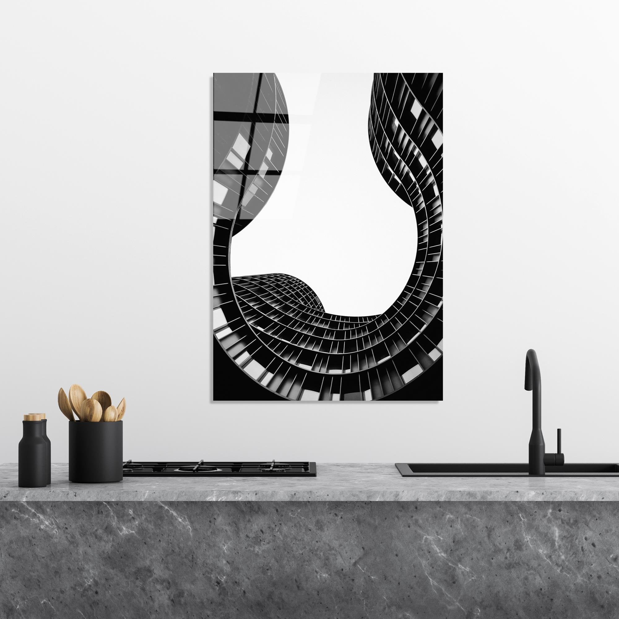 UV-072 Baskılı Cam Dikdörtgen Duvar Tablosu | ByLamp