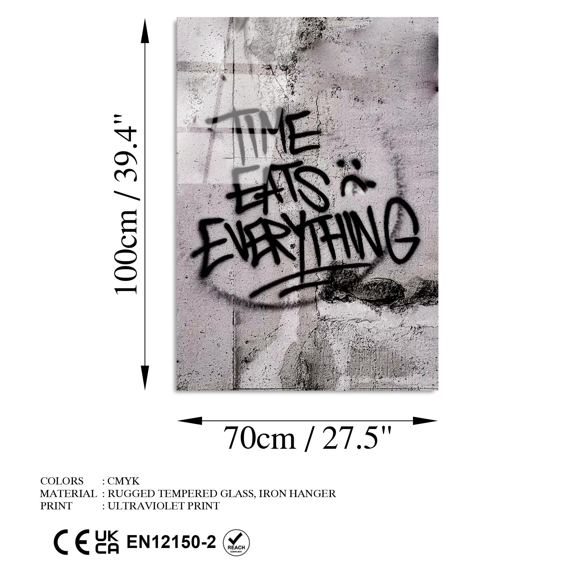 UV-074 Baskılı Cam Dikdörtgen Duvar Tablosu | ByLamp