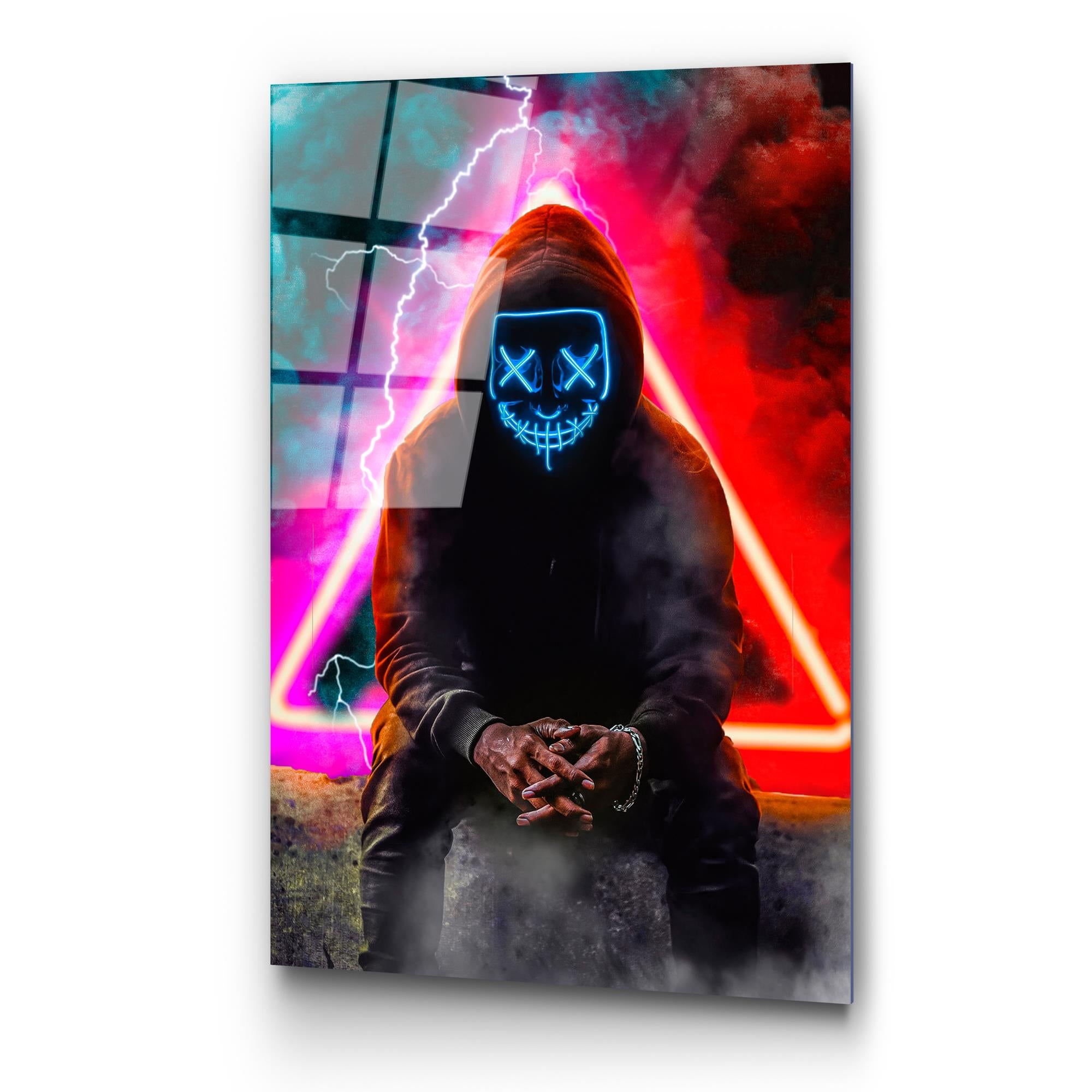 UV-077 Baskılı Cam Dikdörtgen Duvar Tablosu | ByLamp