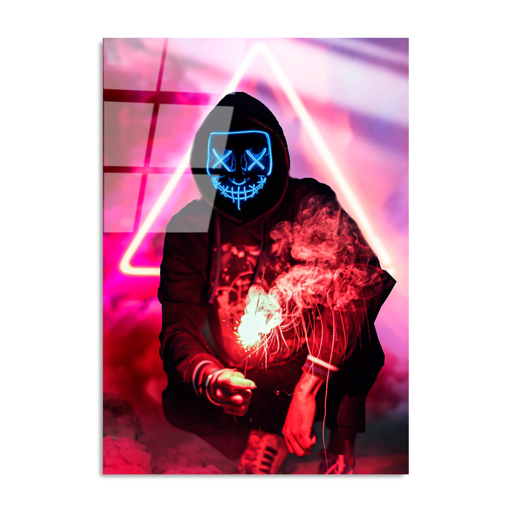 UV-078 Baskılı Cam Dikdörtgen Duvar Tablosu | ByLamp