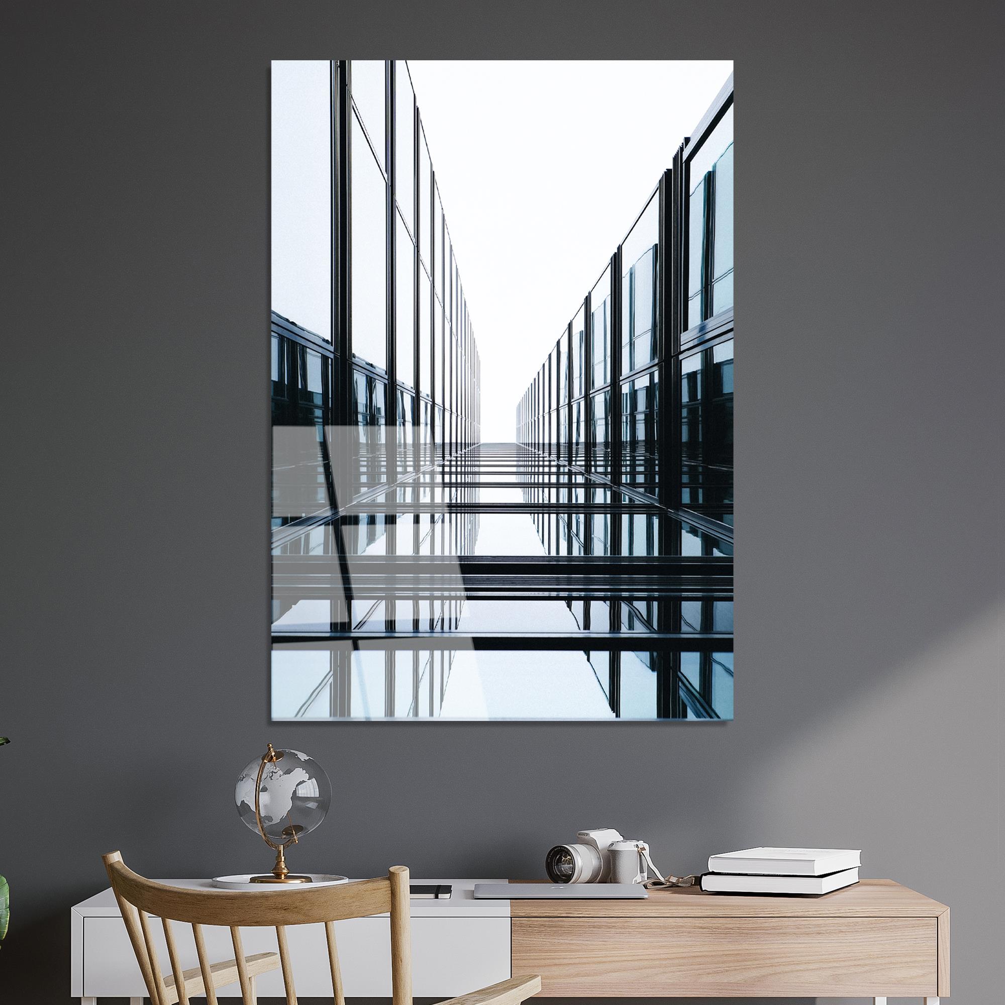 UV-081 Baskılı Cam Dikdörtgen Duvar Tablosu | ByLamp