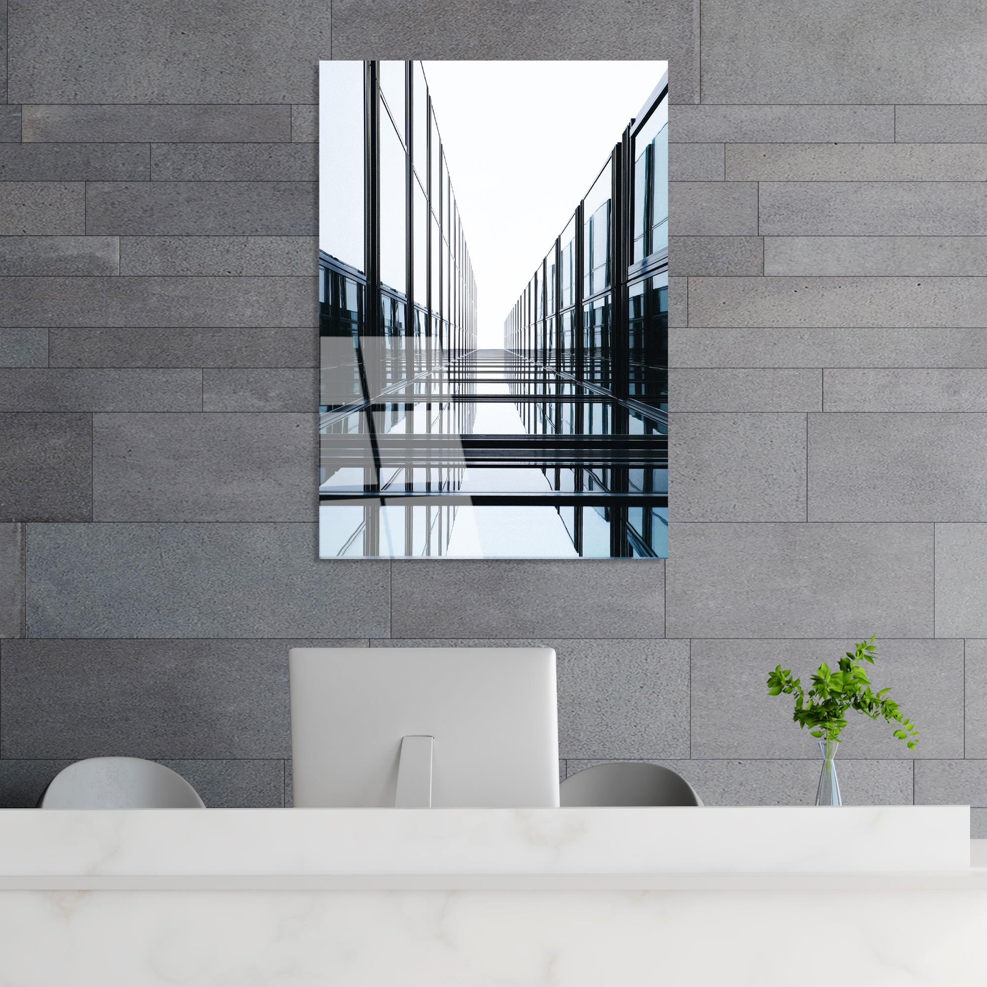 UV-081 Baskılı Cam Dikdörtgen Duvar Tablosu | ByLamp