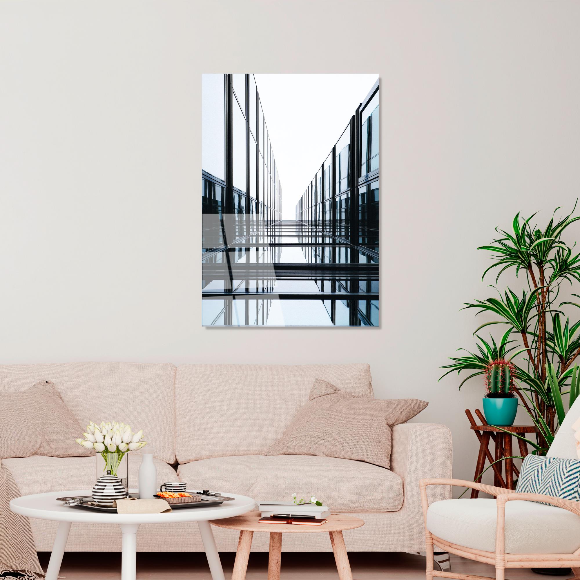 UV-081 Baskılı Cam Dikdörtgen Duvar Tablosu | ByLamp