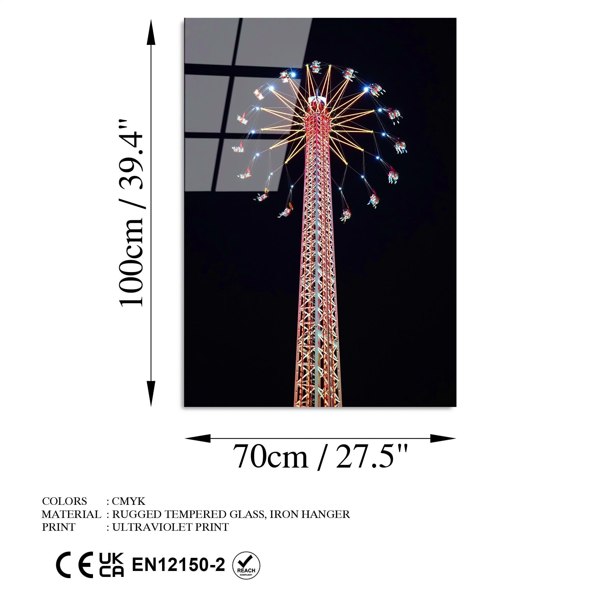 UV-084 Baskılı Cam Dikdörtgen Duvar Tablosu | ByLamp