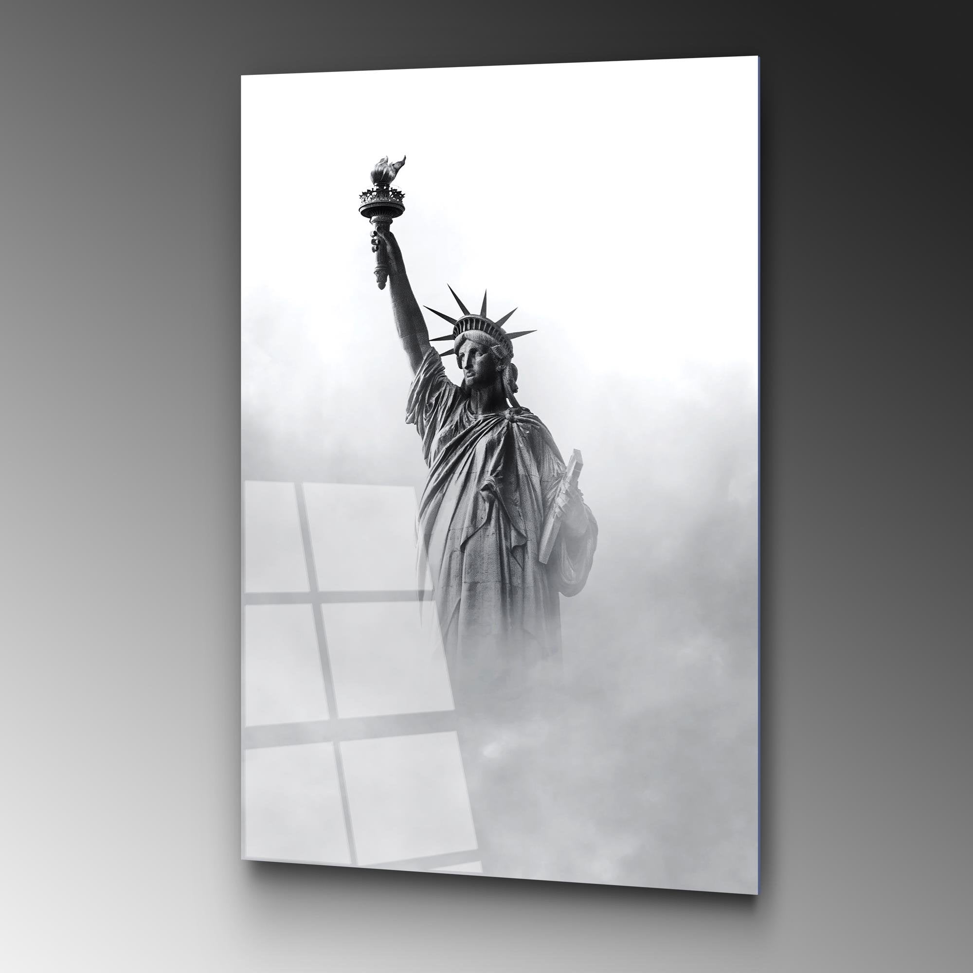 UV-085 Baskılı Cam Dikdörtgen Duvar Tablosu | ByLamp