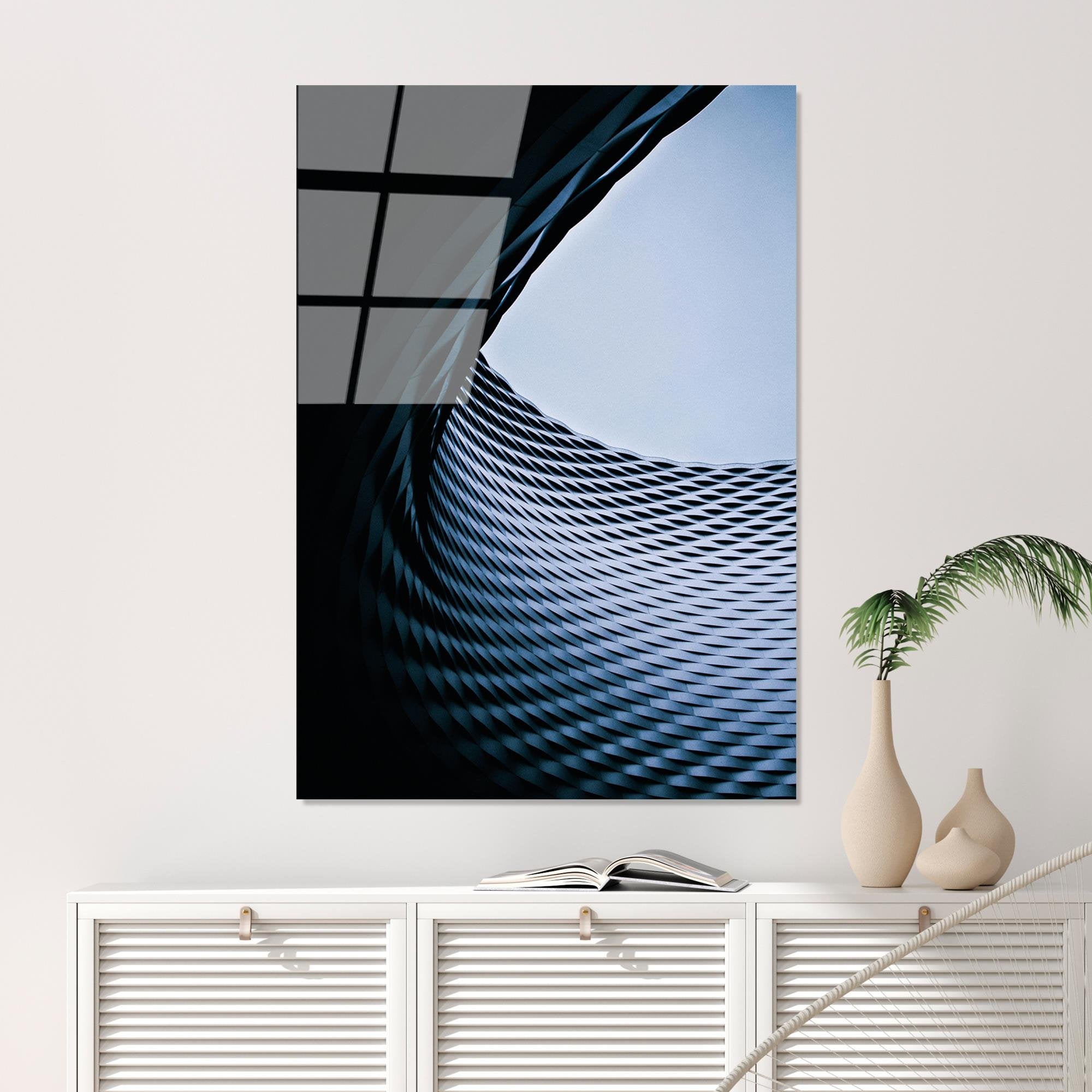 UV-086 Baskılı Cam Dikdörtgen Duvar Tablosu | ByLamp