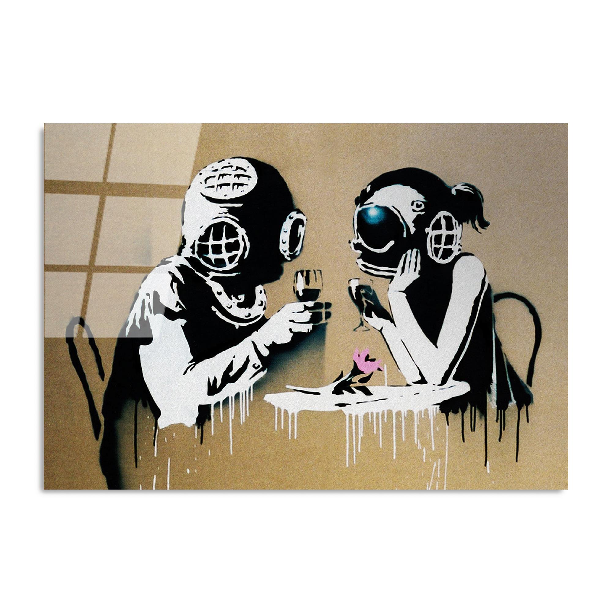 UV-087 Baskılı Cam Dikdörtgen Duvar Tablosu | ByLamp