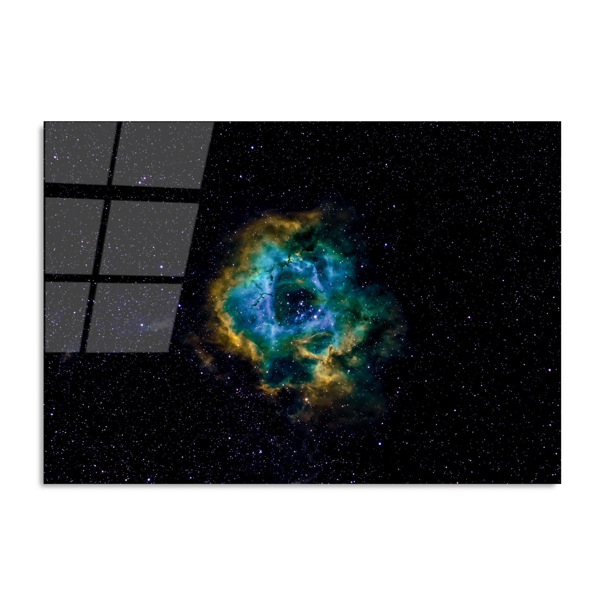 UV-088 Baskılı Cam Dikdörtgen Duvar Tablosu | ByLamp