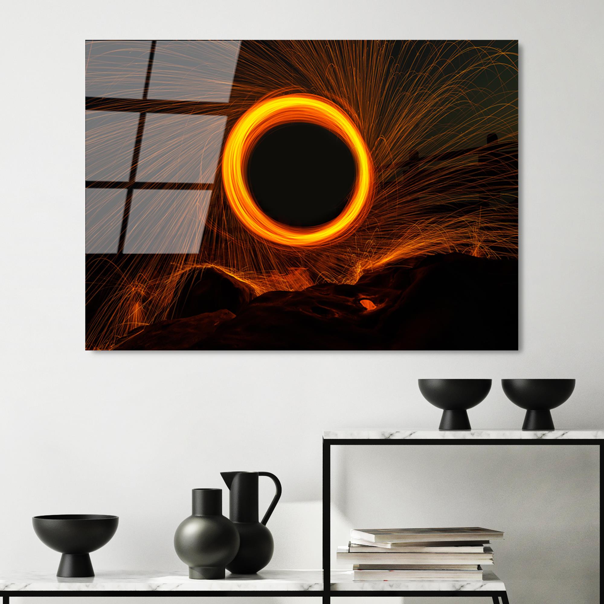 UV-089 Baskılı Cam Dikdörtgen Duvar Tablosu | ByLamp