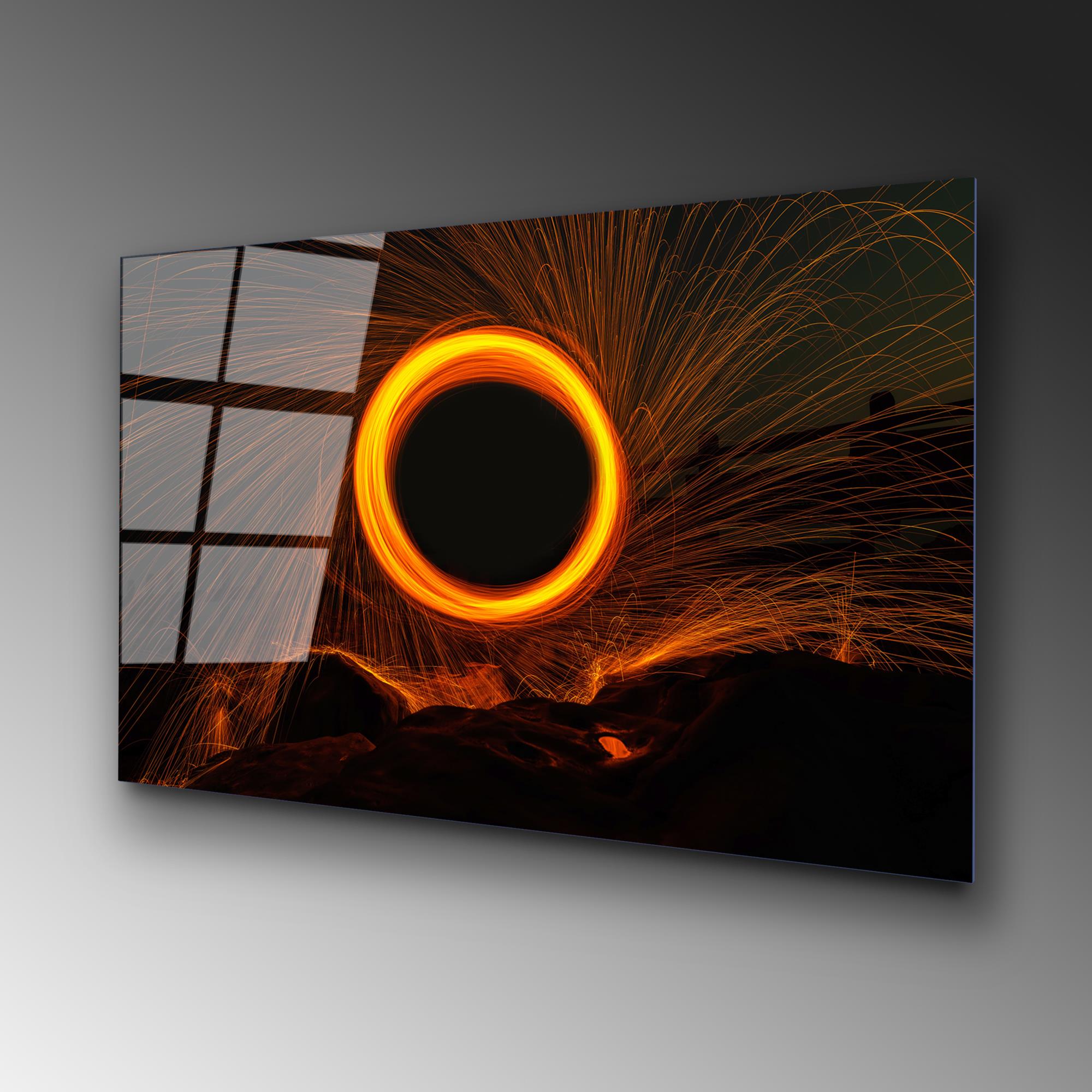 UV-089 Baskılı Cam Dikdörtgen Duvar Tablosu | ByLamp