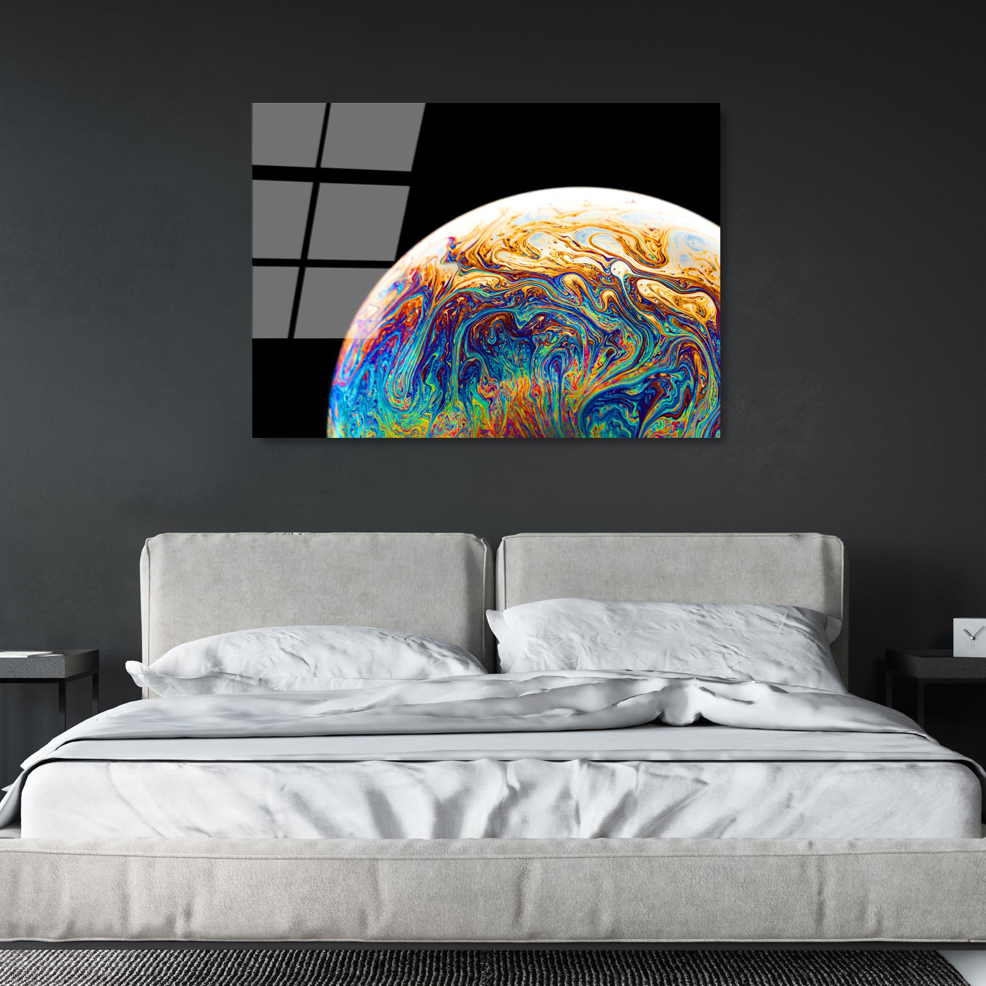 UV-090 Baskılı Cam Dikdörtgen Duvar Tablosu | ByLamp