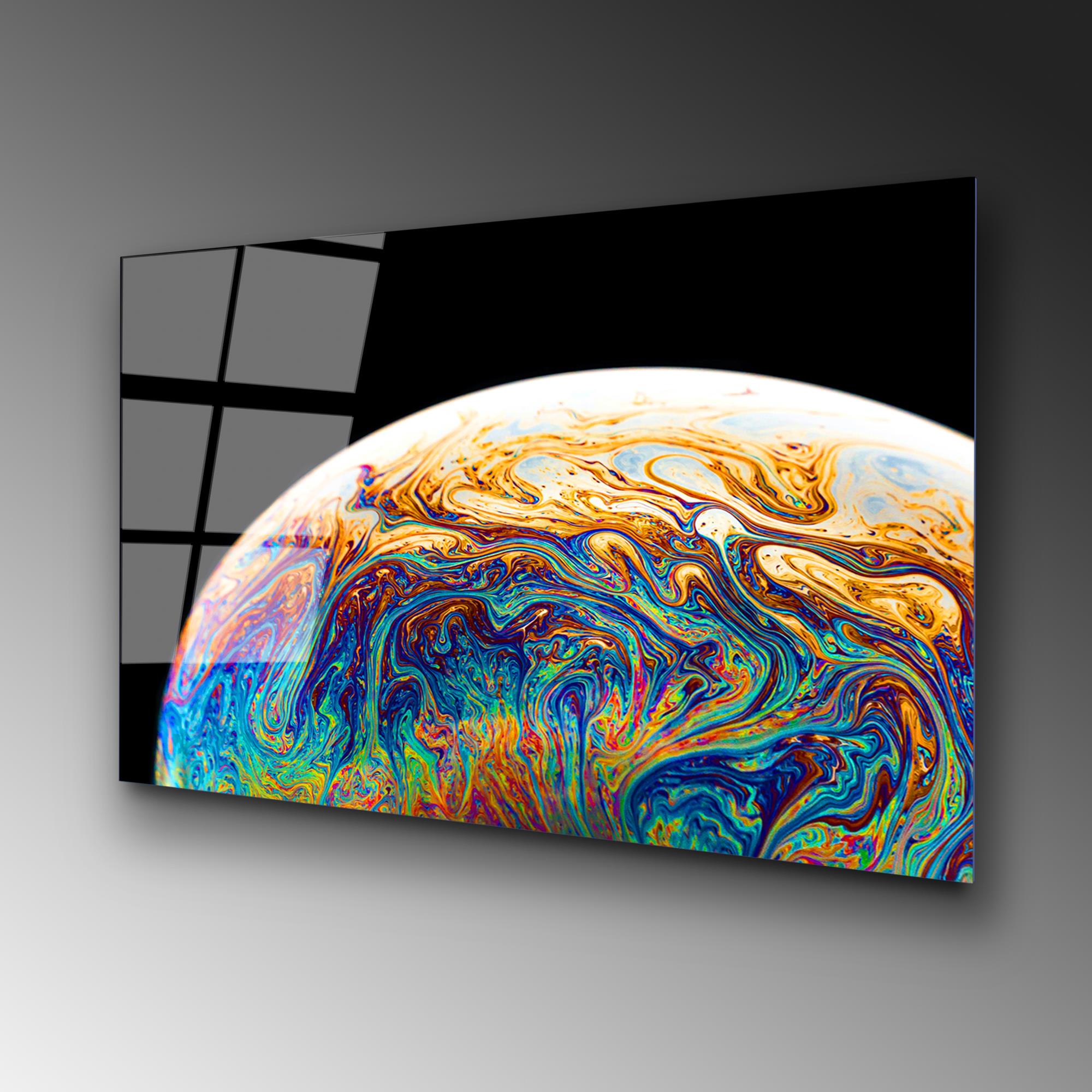 UV-090 Baskılı Cam Dikdörtgen Duvar Tablosu | ByLamp