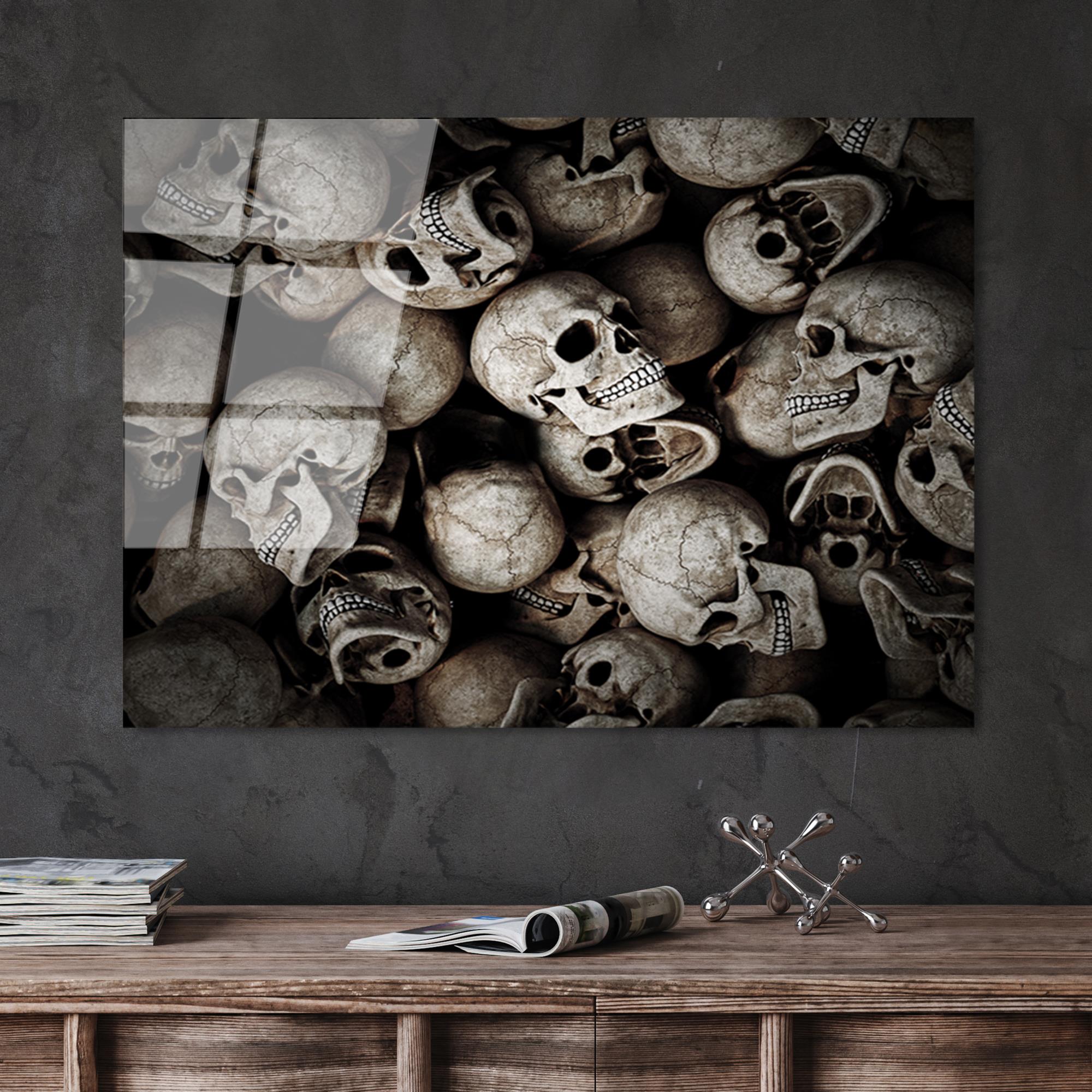 UV-094 Baskılı Cam Dikdörtgen Duvar Tablosu | ByLamp