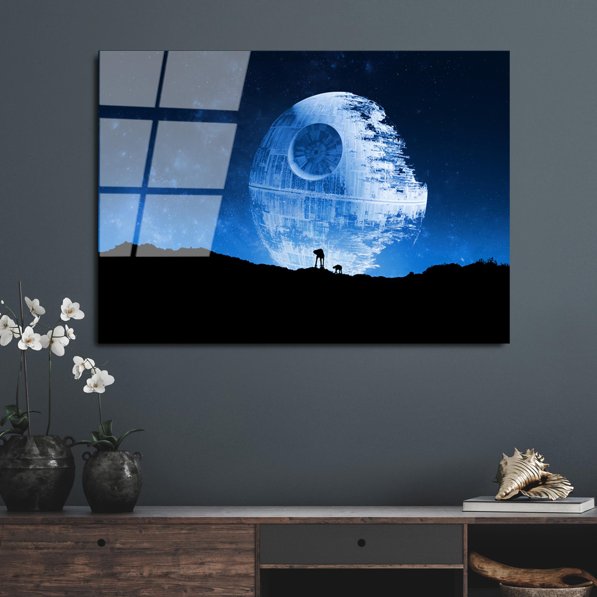 UV-098 Baskılı Cam Dikdörtgen Duvar Tablosu | ByLamp