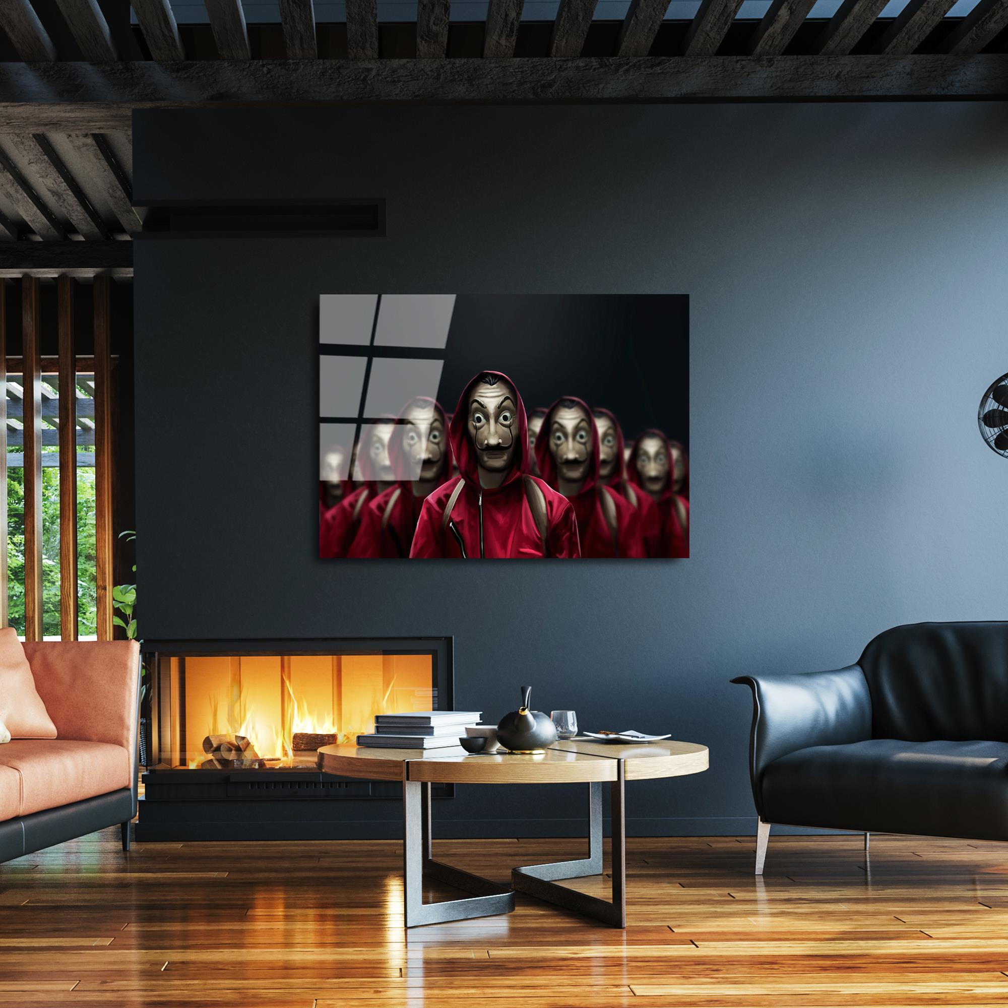 UV-099 Baskılı Cam Dikdörtgen Duvar Tablosu | ByLamp