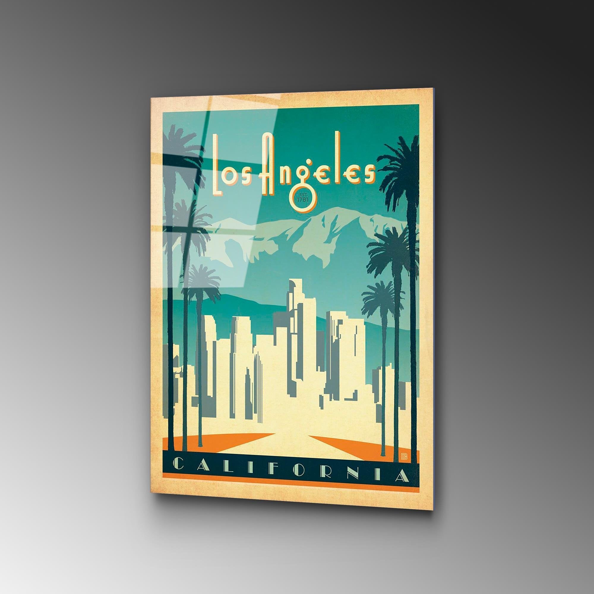 UV-1000 Baskılı Cam Dikdörtgen Duvar Tablosu | ByLamp