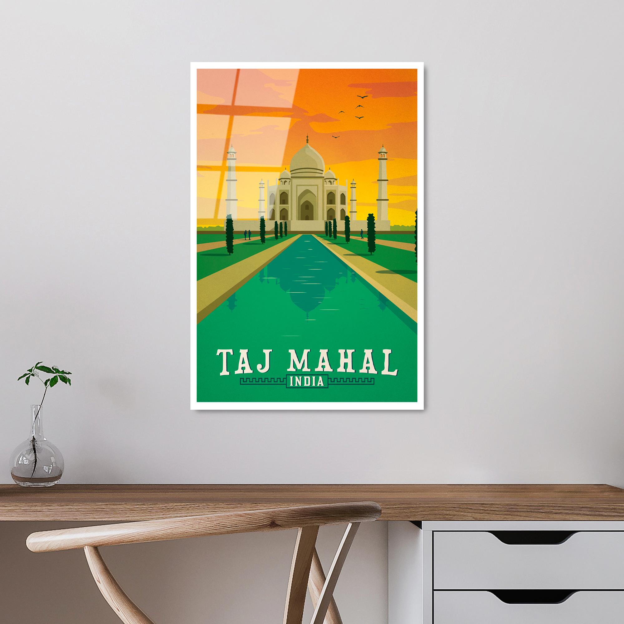 UV-1001 Baskılı Cam Dikdörtgen Duvar Tablosu | ByLamp