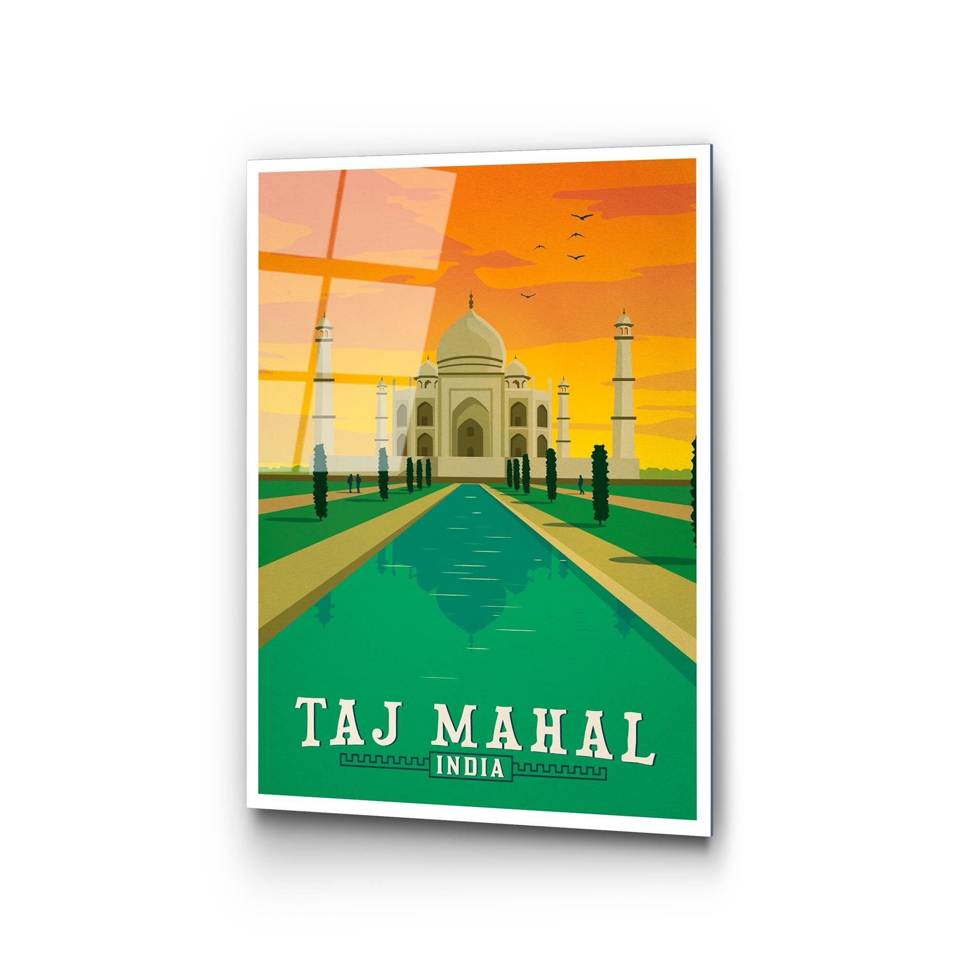 UV-1001 Baskılı Cam Dikdörtgen Duvar Tablosu | ByLamp