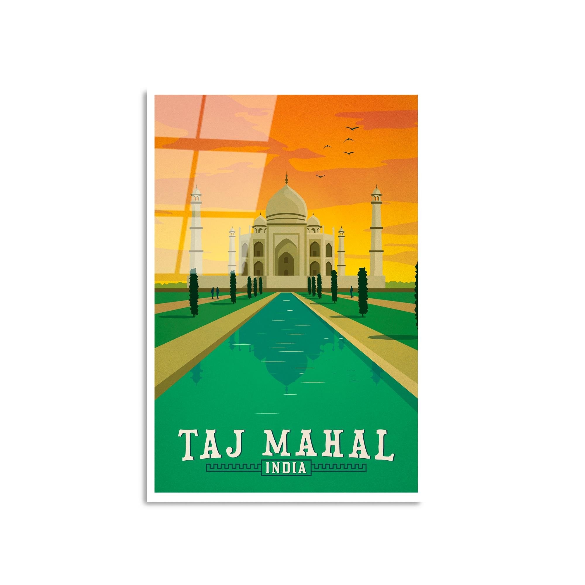 UV-1001 Baskılı Cam Dikdörtgen Duvar Tablosu | ByLamp