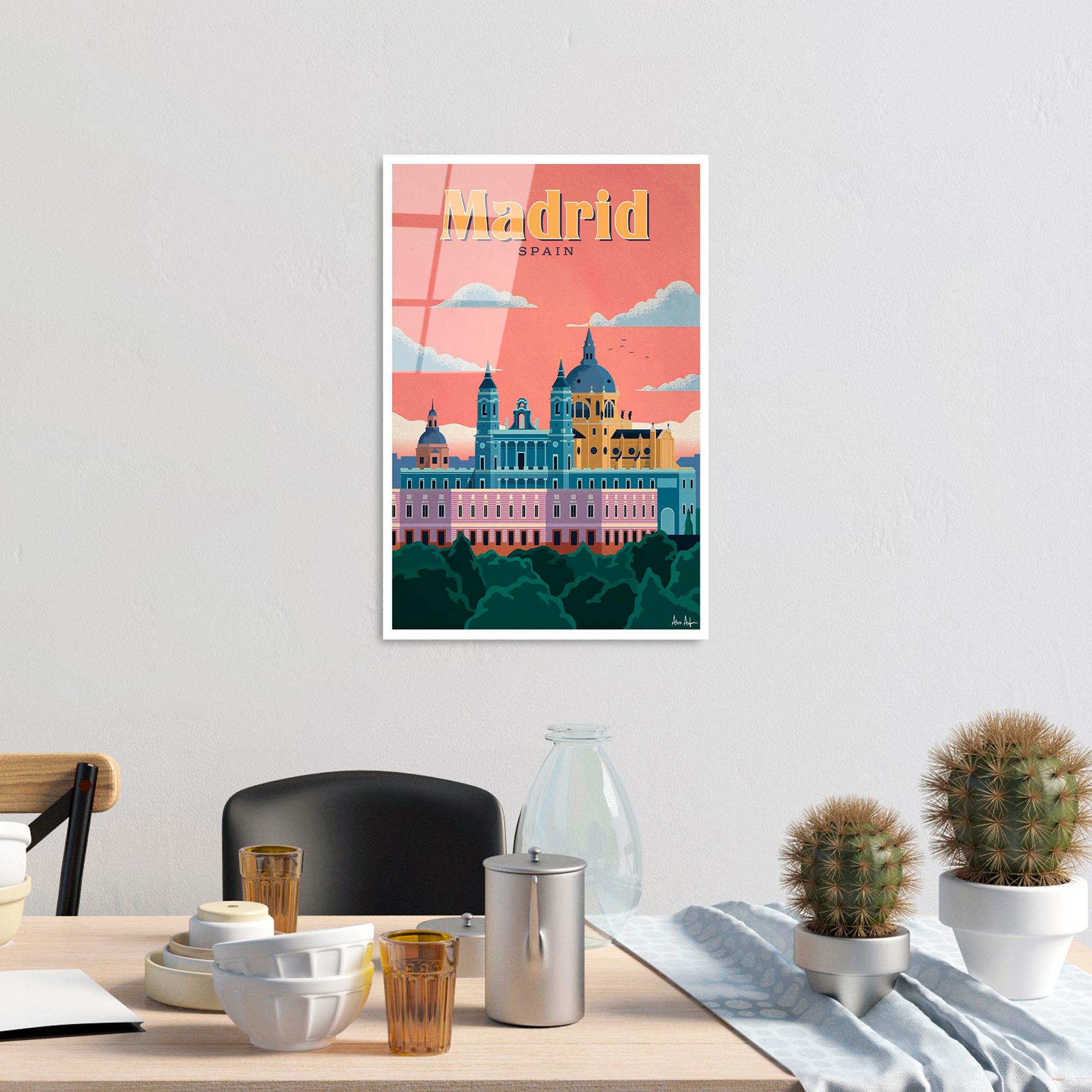 UV-1002 Baskılı Cam Dikdörtgen Duvar Tablosu | ByLamp