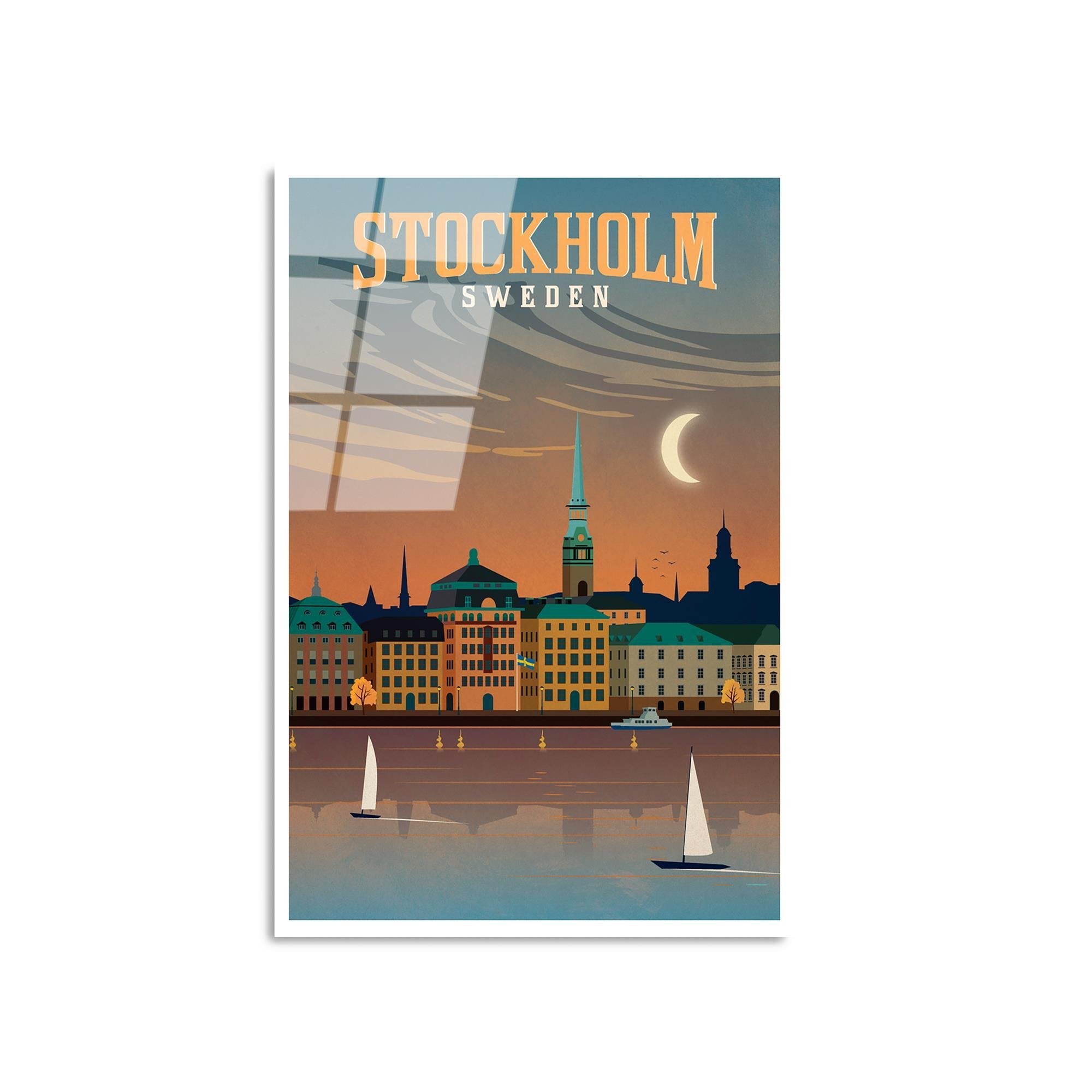 UV-1003 Baskılı Cam Dikdörtgen Duvar Tablosu | ByLamp