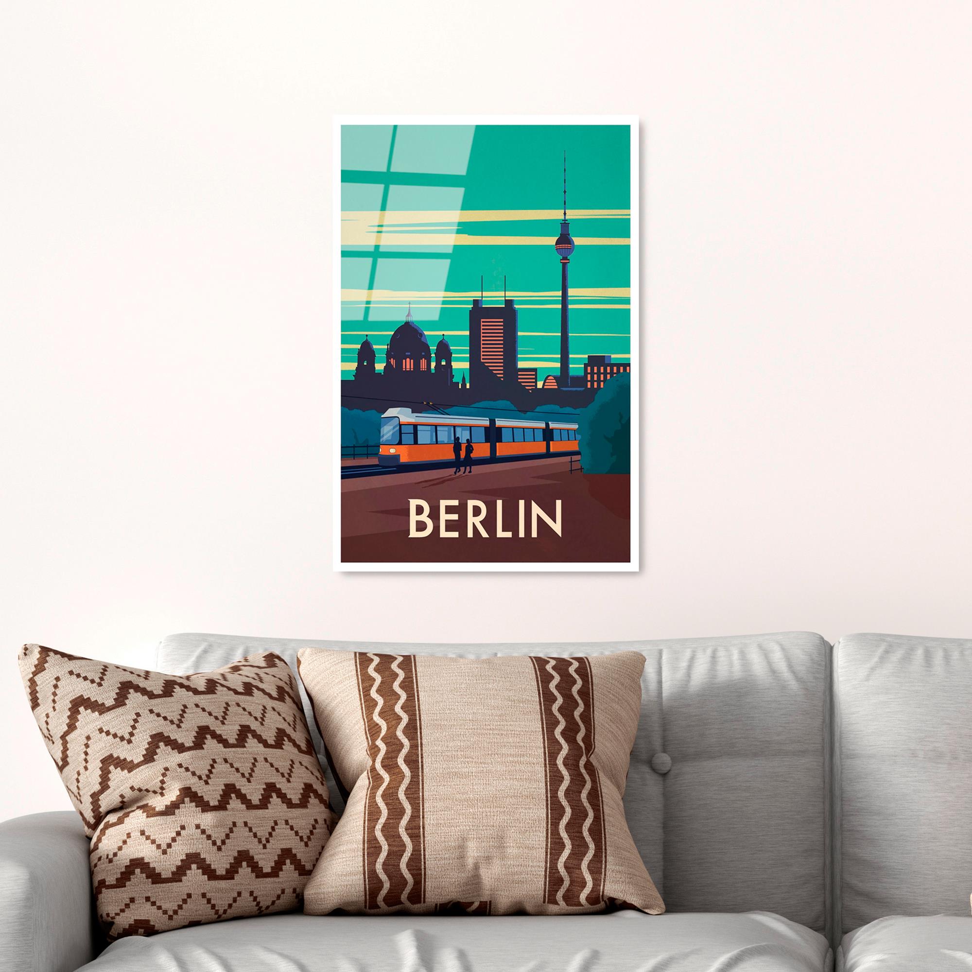 UV-1004 Baskılı Cam Dikdörtgen Duvar Tablosu | ByLamp