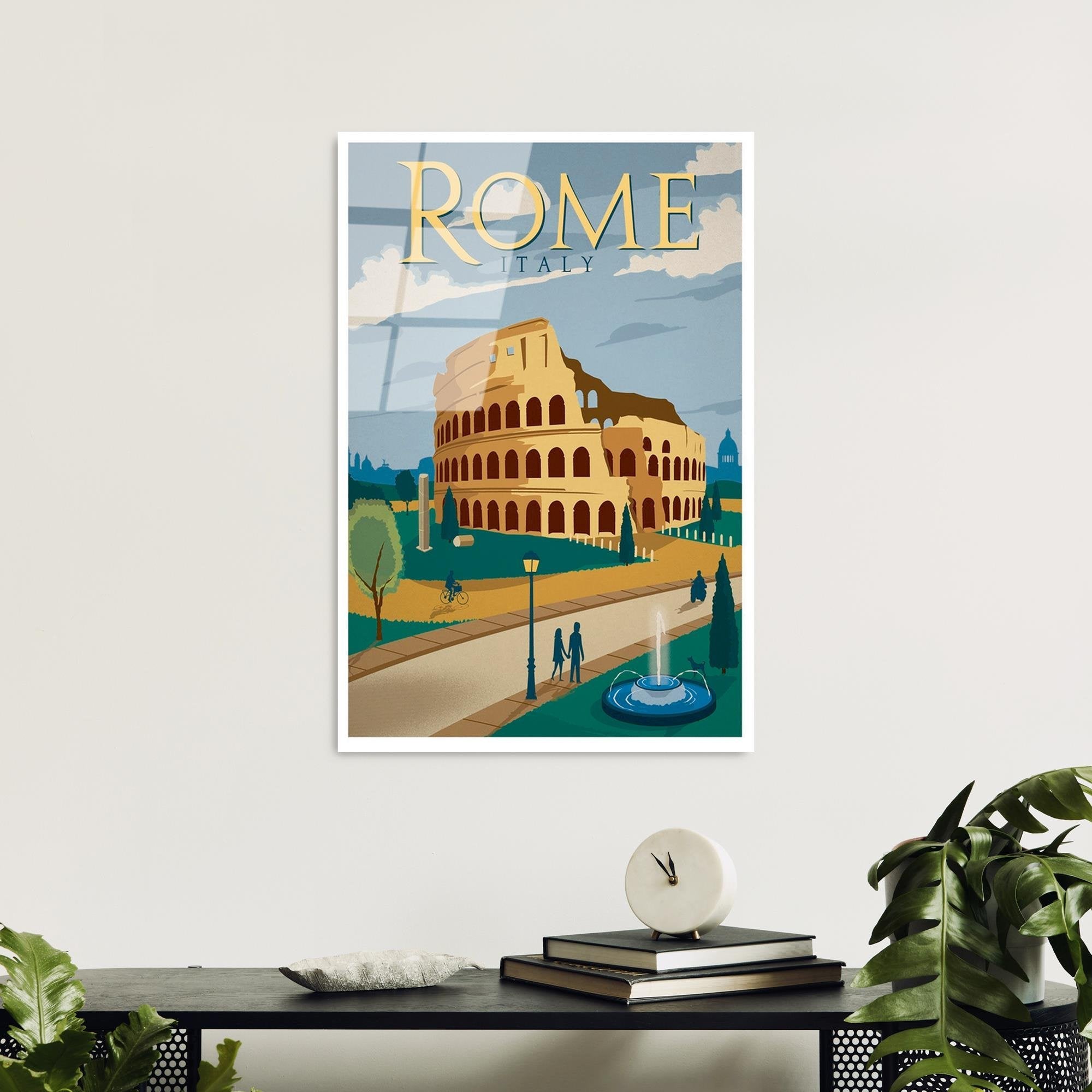 UV-1005 Baskılı Cam Dikdörtgen Duvar Tablosu | ByLamp