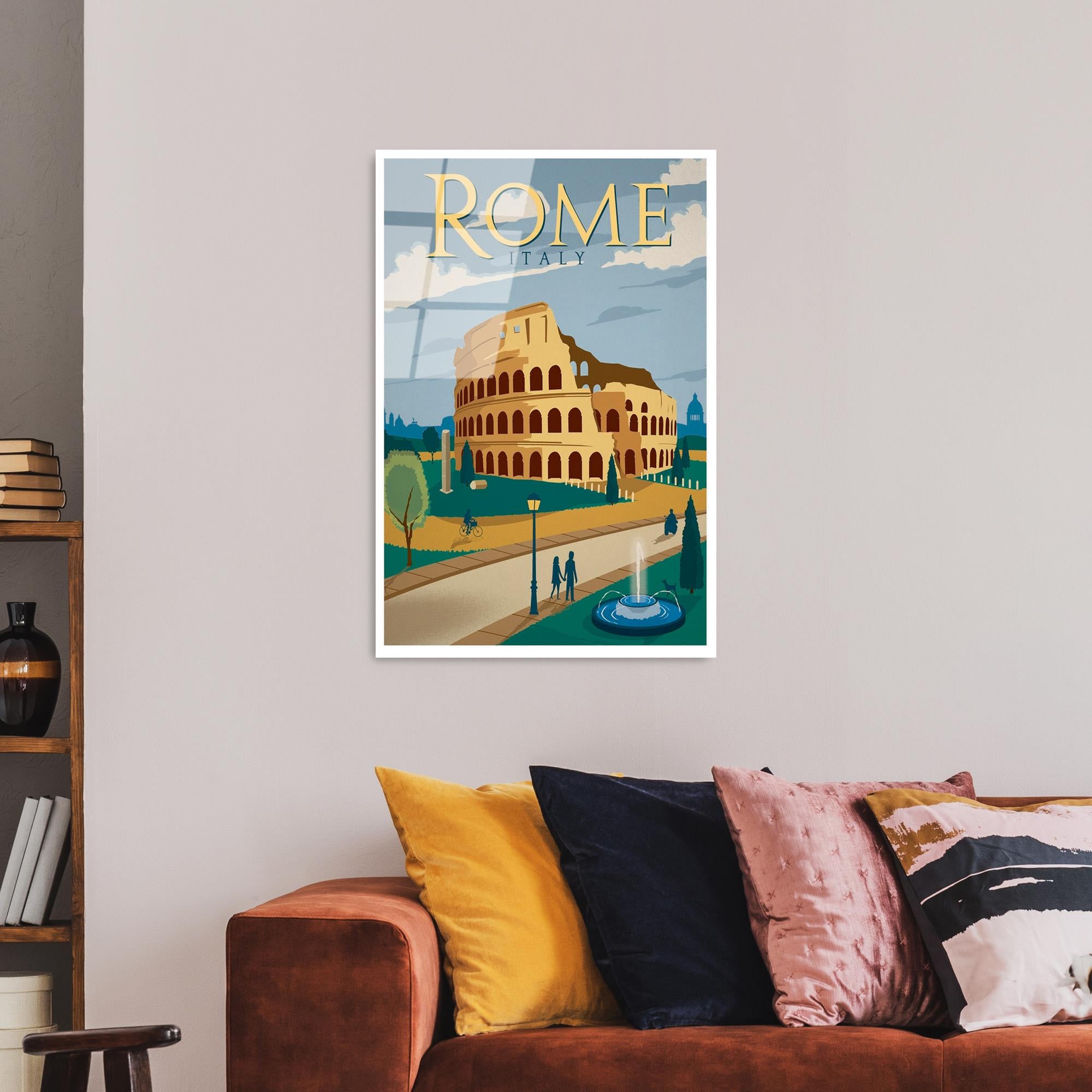 UV-1005 Baskılı Cam Dikdörtgen Duvar Tablosu | ByLamp