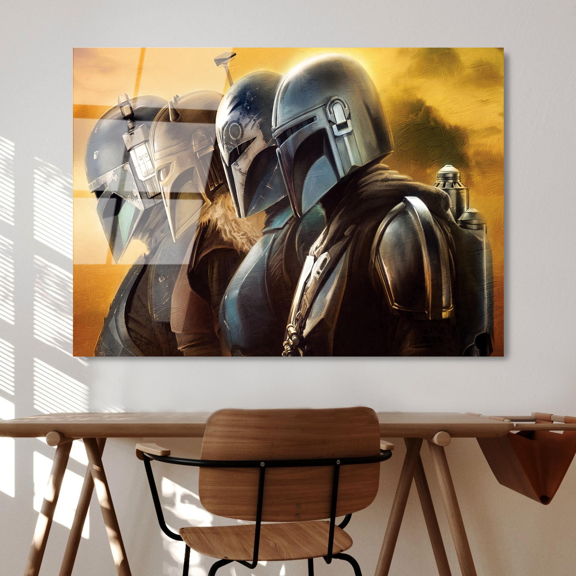 UV-100 Baskılı Cam Dikdörtgen Duvar Tablosu | ByLamp