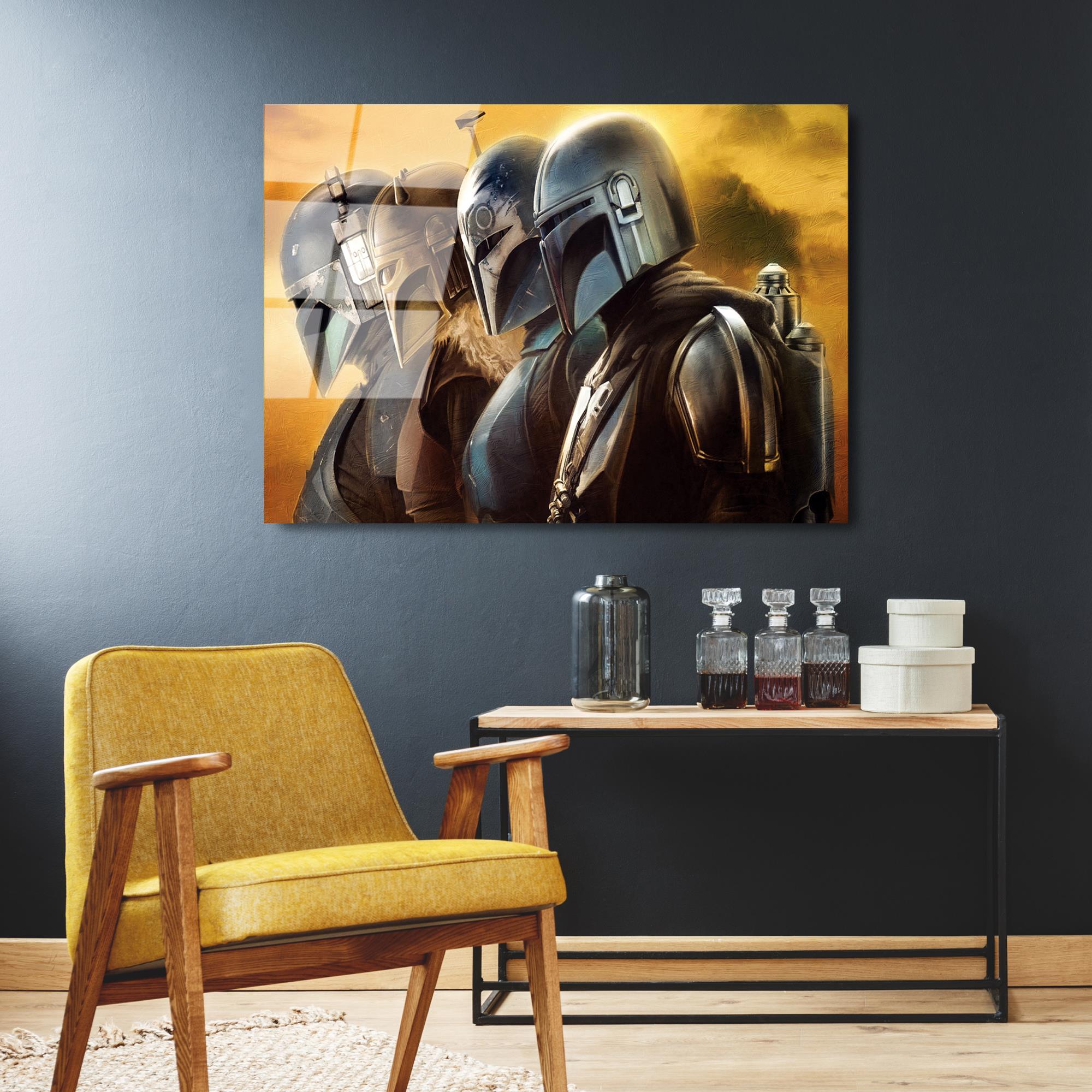 UV-100 Baskılı Cam Dikdörtgen Duvar Tablosu | ByLamp